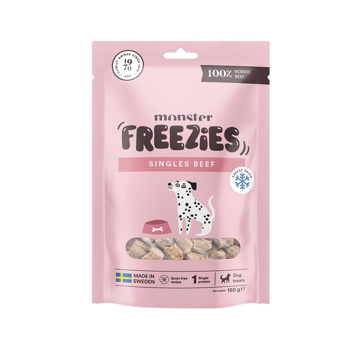 MONSTER liofilizēti gardumi suņiem, liellops, 150g - Produkta attēls