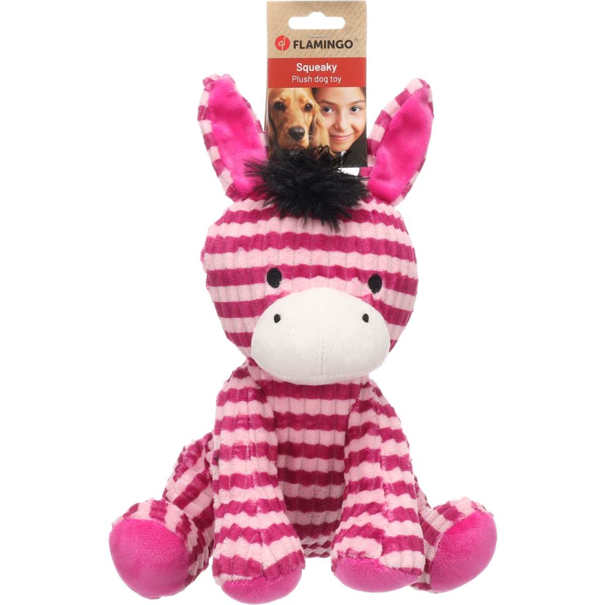FLAMINGO Donkey Azor rotaļlieta suņiem, 24 x 29 cm - Produkta attēls