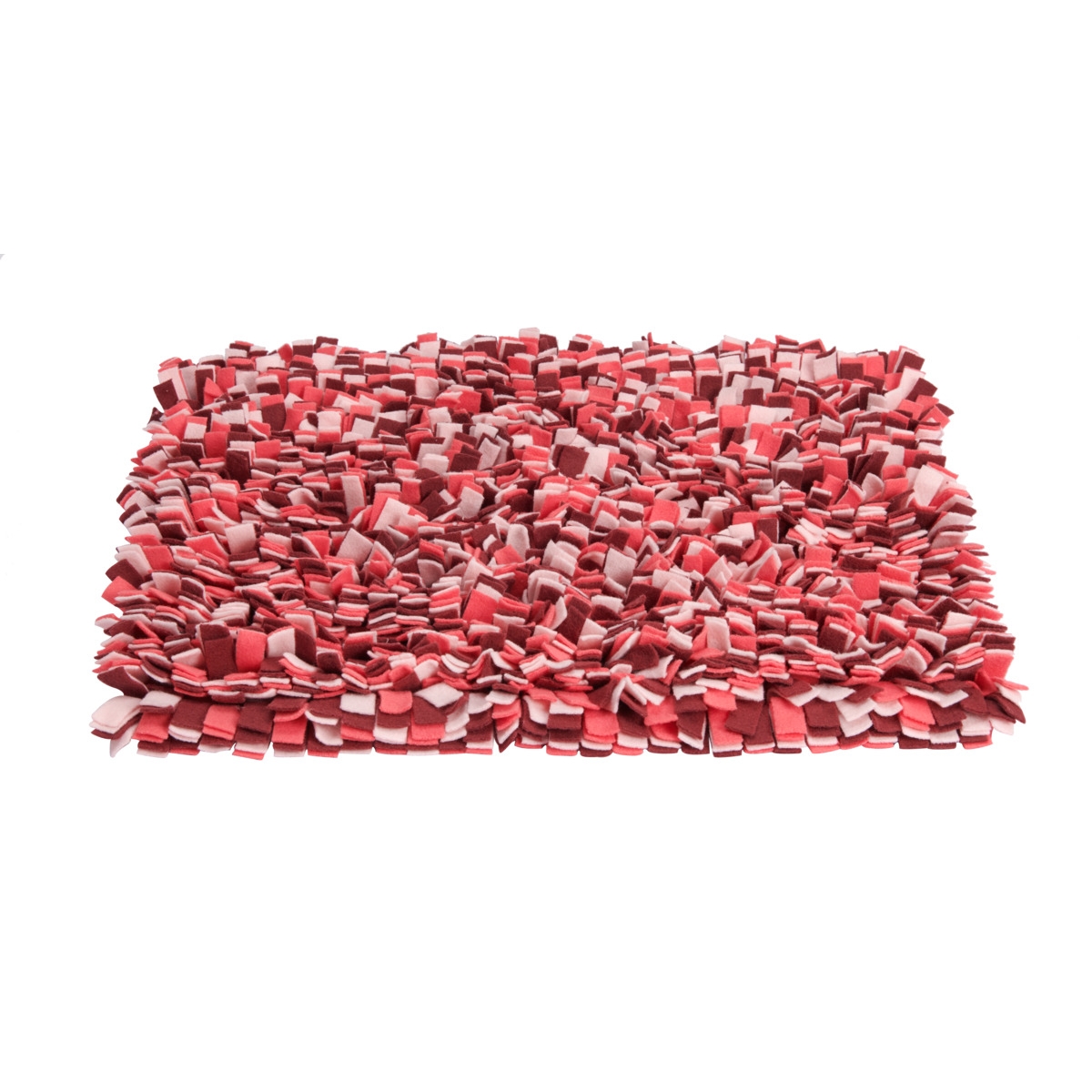 LITTLE&BIGGER Shaggy ošņājamais paklājiņš suņiem, sarkans/rozā - Produkta attēls