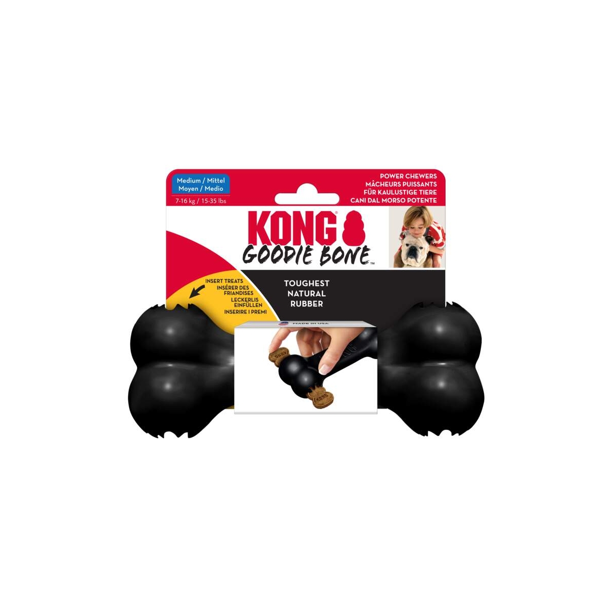 KONG Extreme Goodie Bone rotaļlieta suņiem M - Produkta attēls