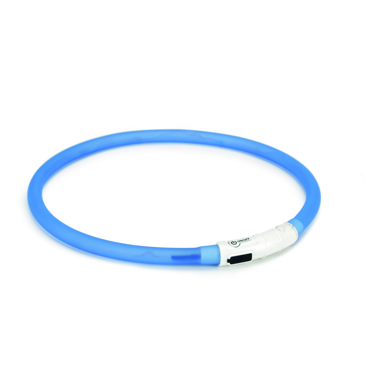 BEEZTEES Dogini Led + USB kakla siksna, 70 cm x 10 mm, zila - Produkta attēls