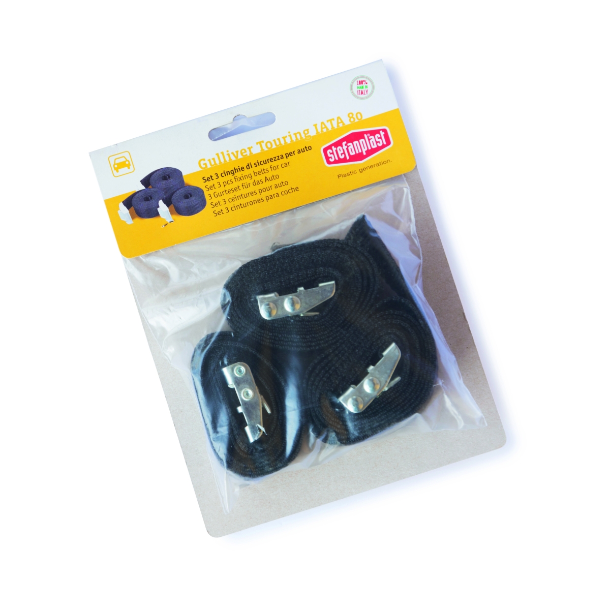 Stefanplast Gulliver Touring 80 drošības jostas 3 gab. - Produkta attēls