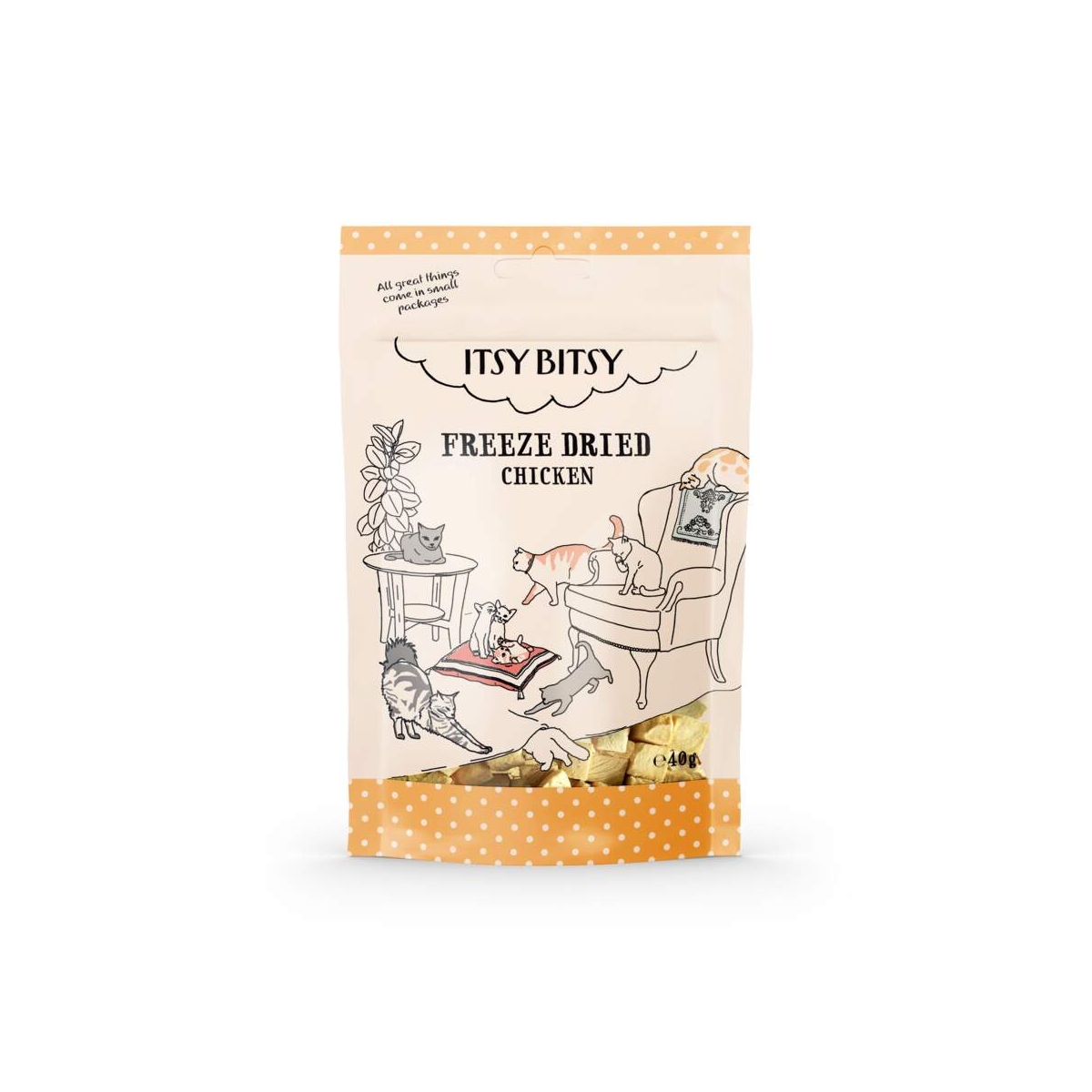ITSY BITSY Liofilizēti kārumi kaķiem, vista, 40g - Produkta attēls