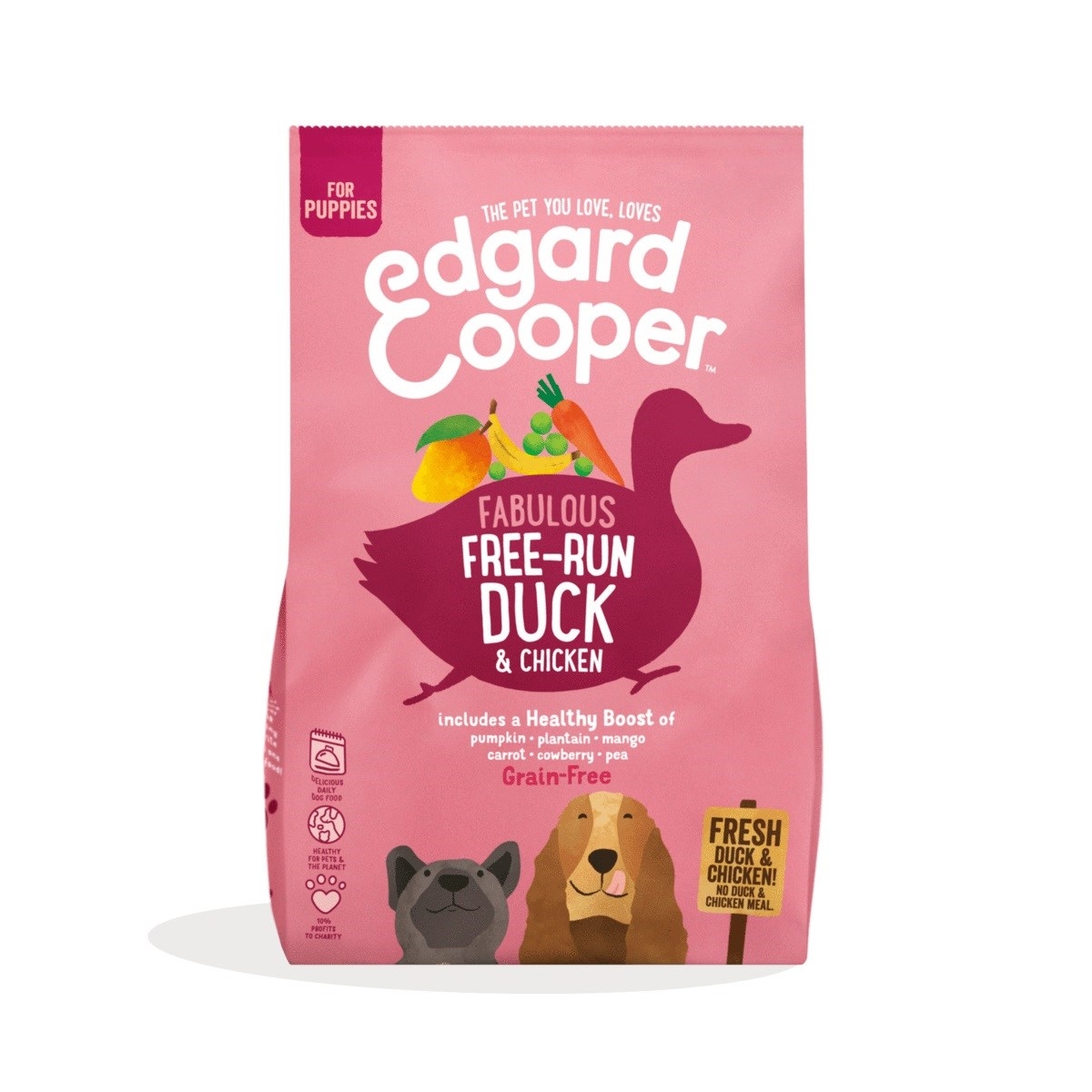 EDGARD COOPER barība kucēniem ar pīles un vistas gaļu, 2,5 kg - Produkta attēls