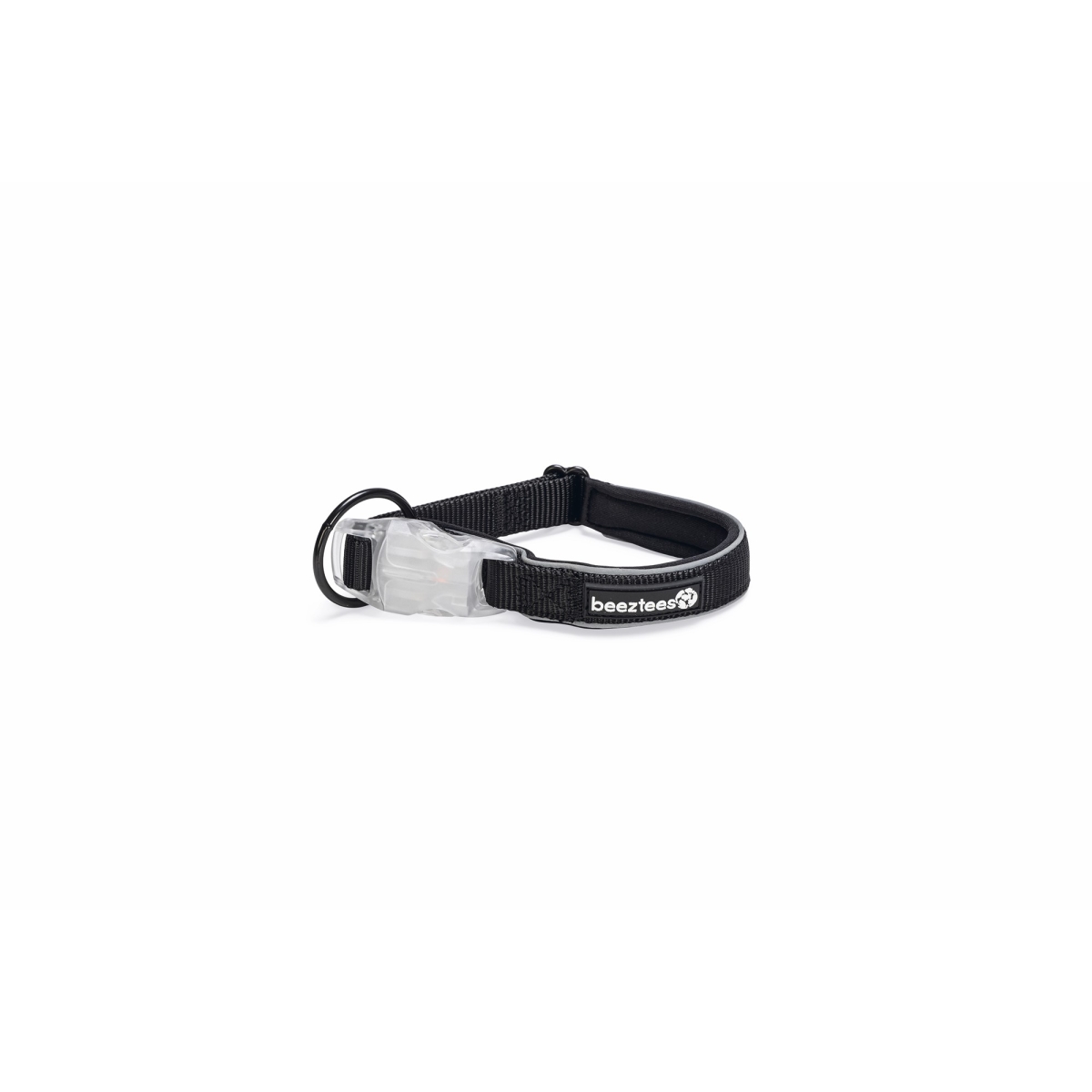 BEEZTEES Parinca LED+USB kakla siksna suņiem, 45-50 cm, melna - Produkta attēls