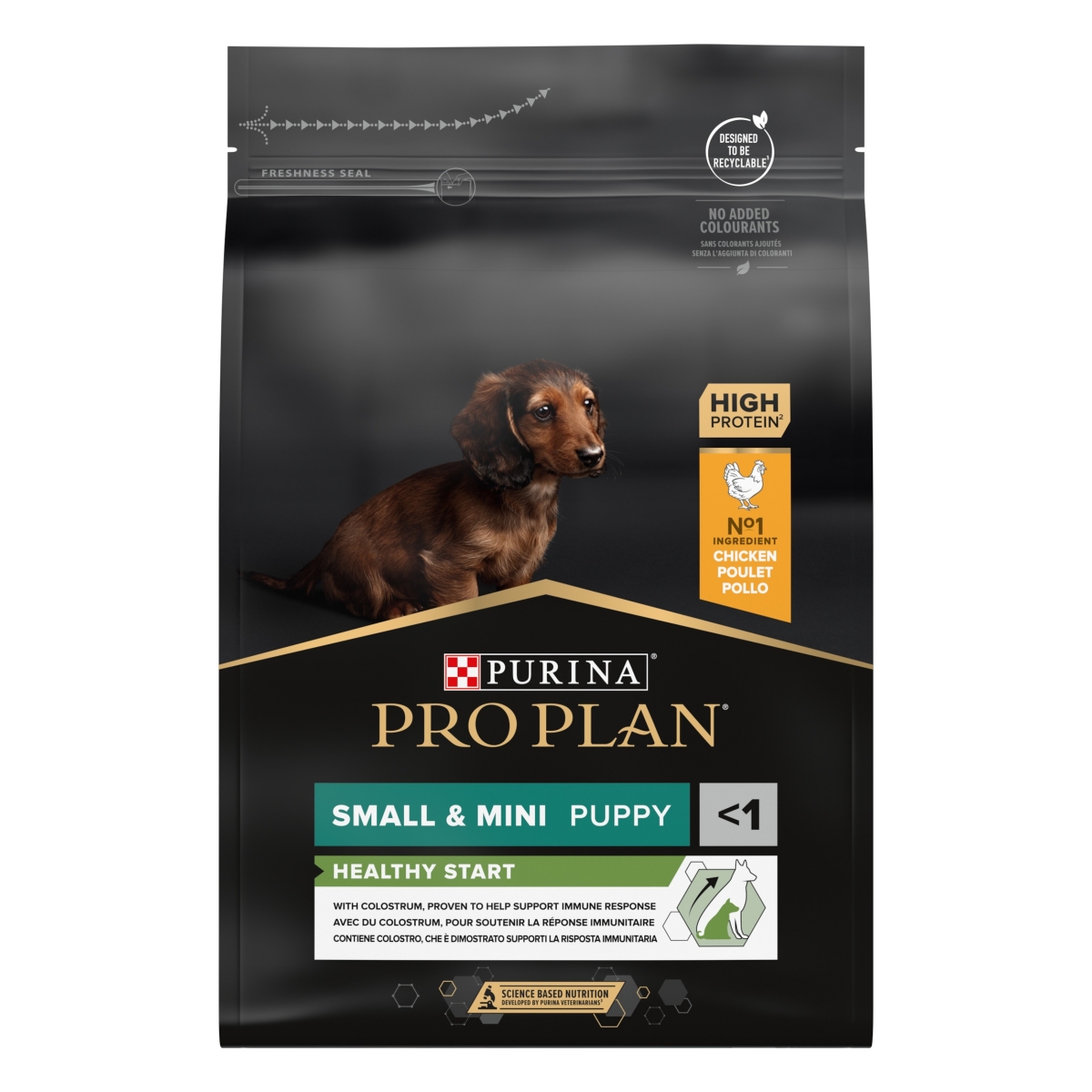 PRO PLAN Puppy Small Breed sausā barība kucēniem, vista, 3kg - Produkta attēls