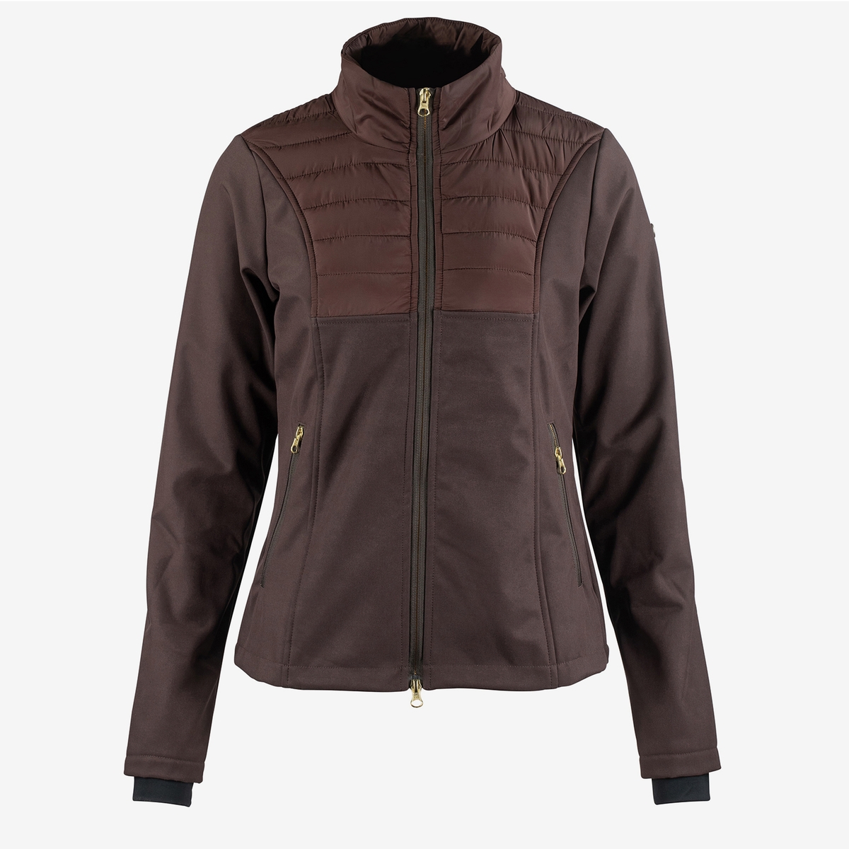 HORZE NAISTE SOFTSHELL/HÜBRIIDJAKK MAEVE 40 PRUUN - Produkta attēls