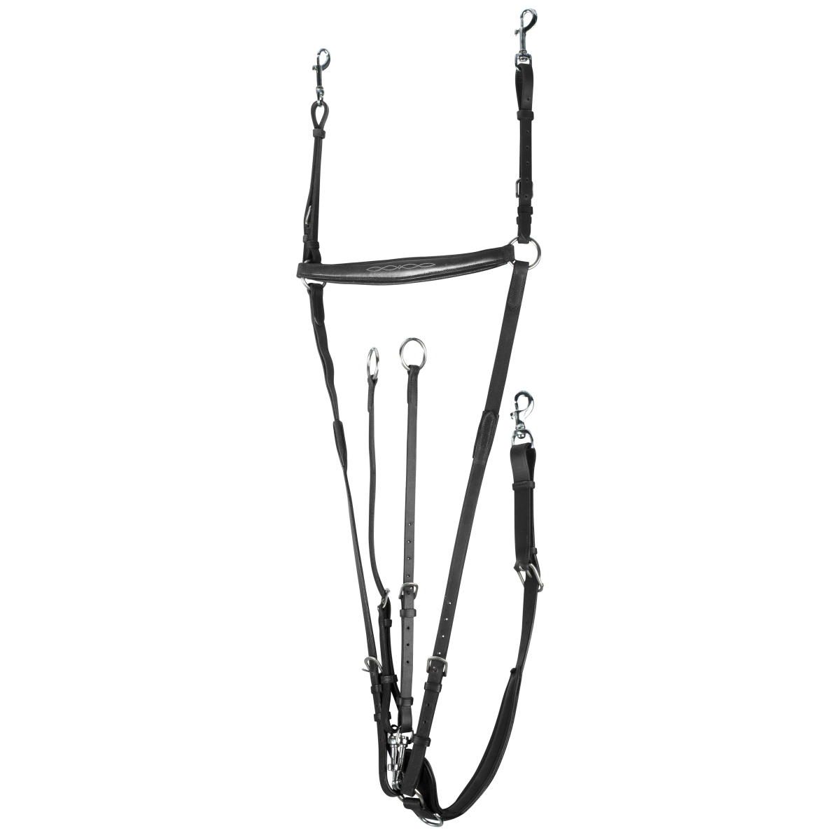 Horze Adj.Hunting Breastplate, hobuse martingal, PONY, pruun - Produkta attēls