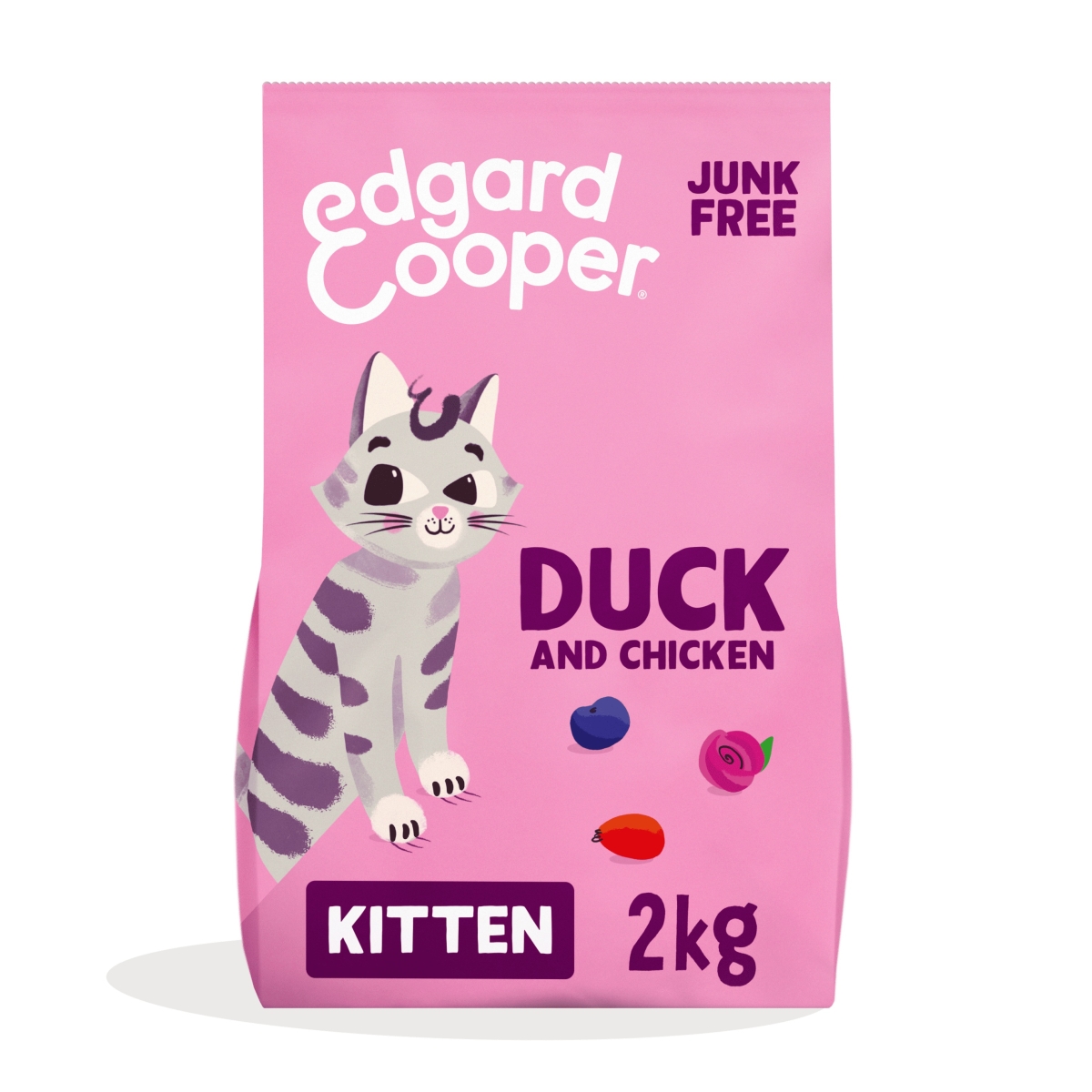 EDGARD COOPER sausā barība kaķēniem, pīle/vista, 2kg - Produkta attēls