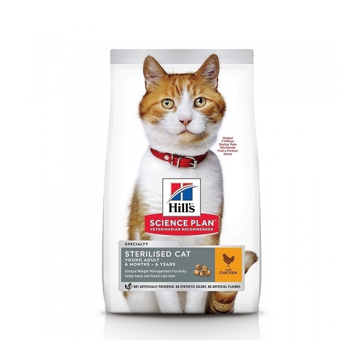 HILLS KASSI TÄISSÖÖT STERIL.YOUNG KANA 15KG - Produkta attēls