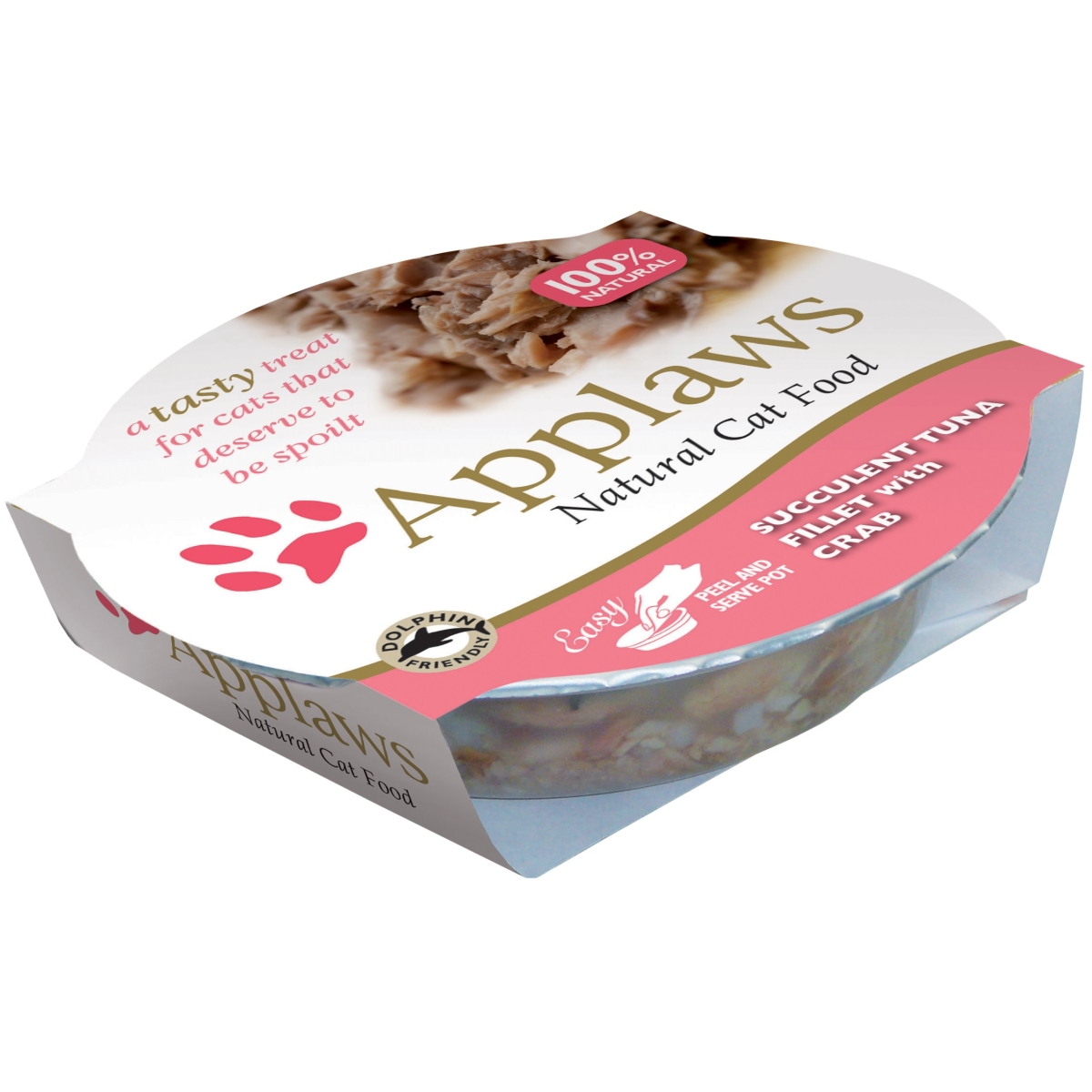 Applaws maltīte trauciņā kaķiem tuncis un krabis, 10 X 60 g - Produkta attēls