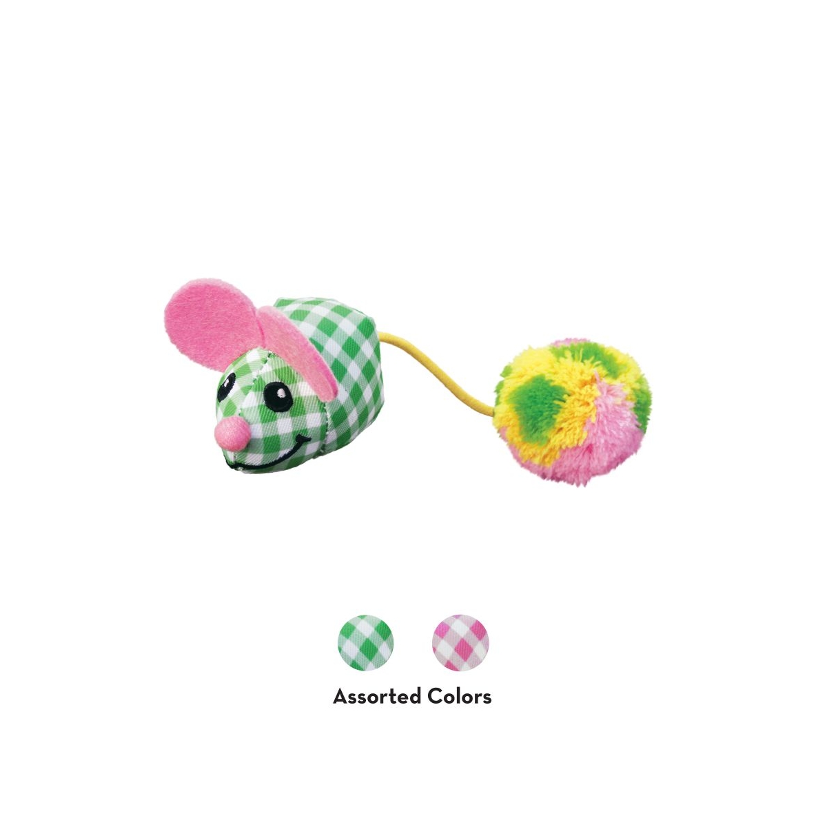 KONG Pom Tail Mouse rotaļlieta kaķēniem, dažādas krāsas - Produkta attēls