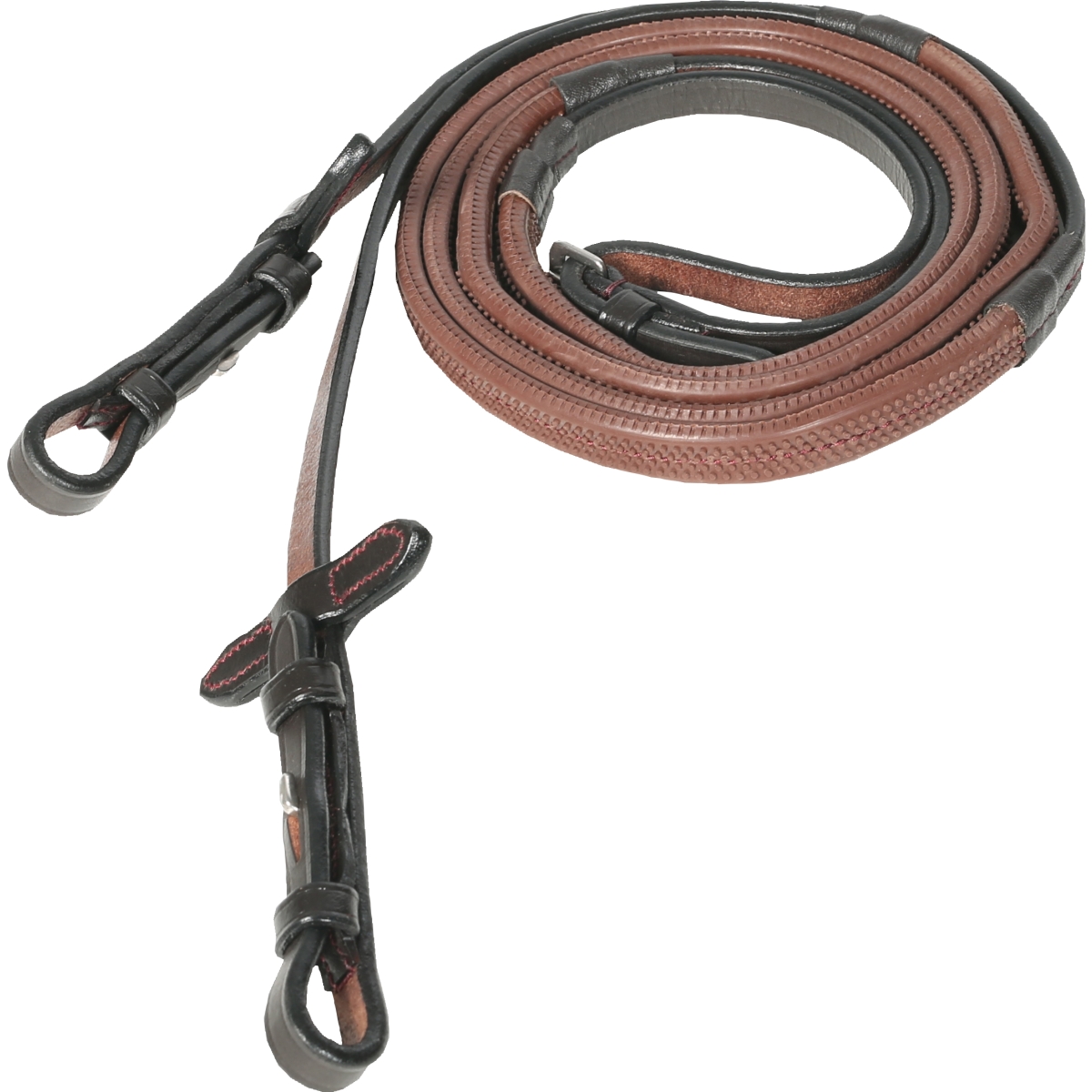 Horze Softgrip gumijas pavadas, PONY, brūnas - Produkta attēls