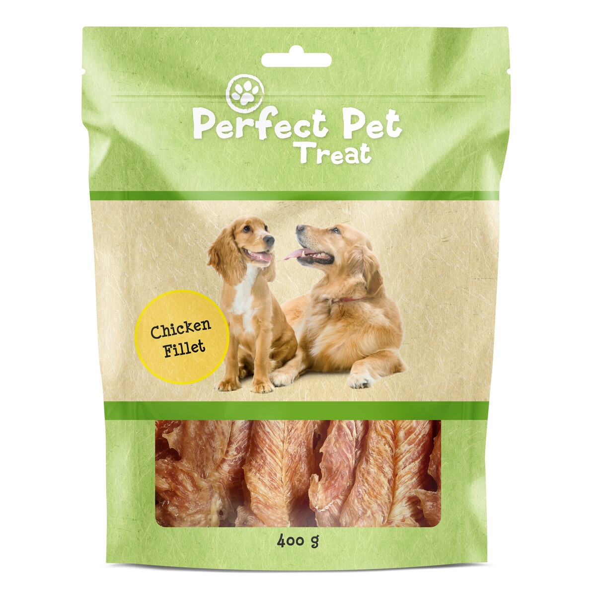 PERFECT PET gardumi suņiem, vistas fileja, 400g - Produkta attēls