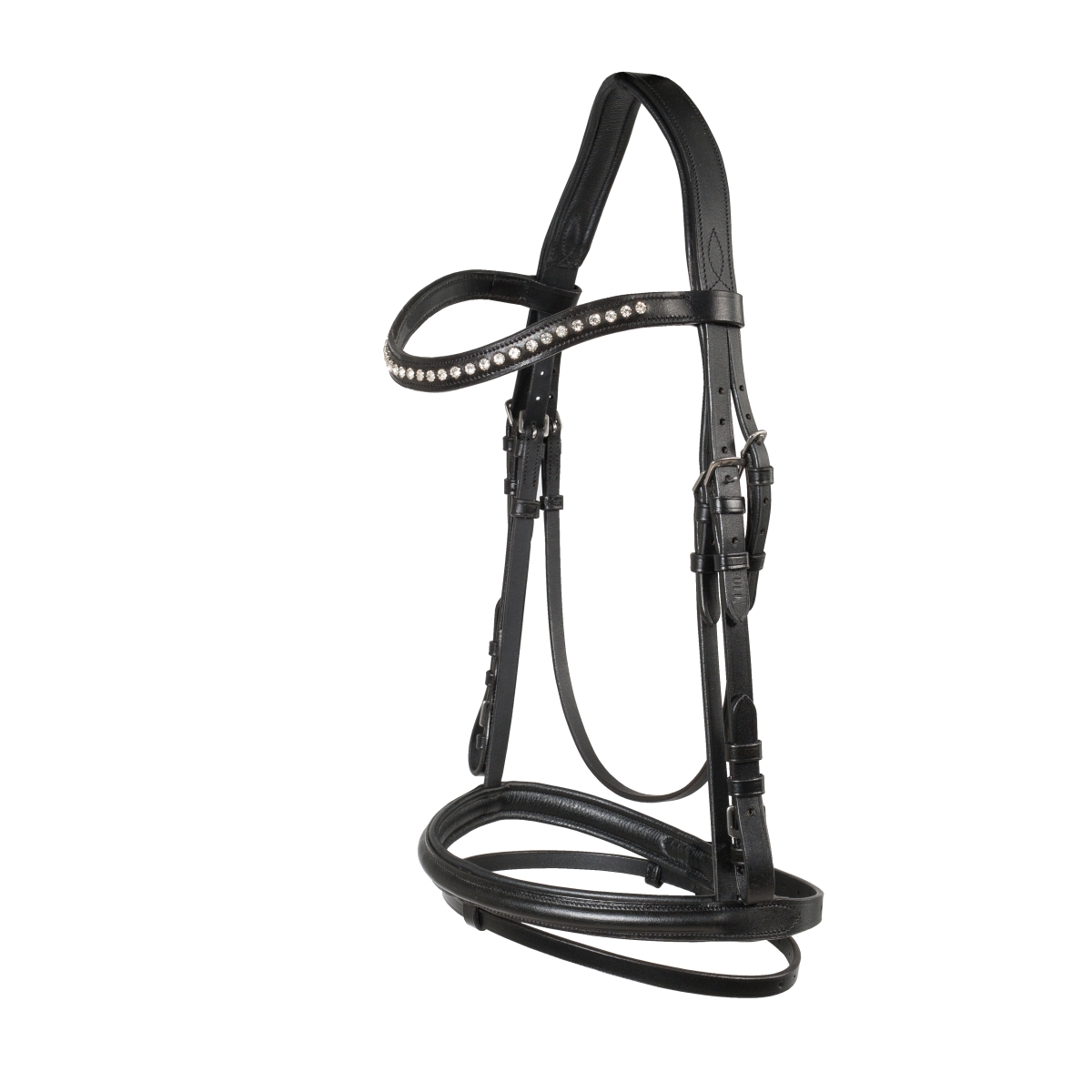 Horze Athena Snaffle hobuse valjad, X-FULL, must - Produkta attēls