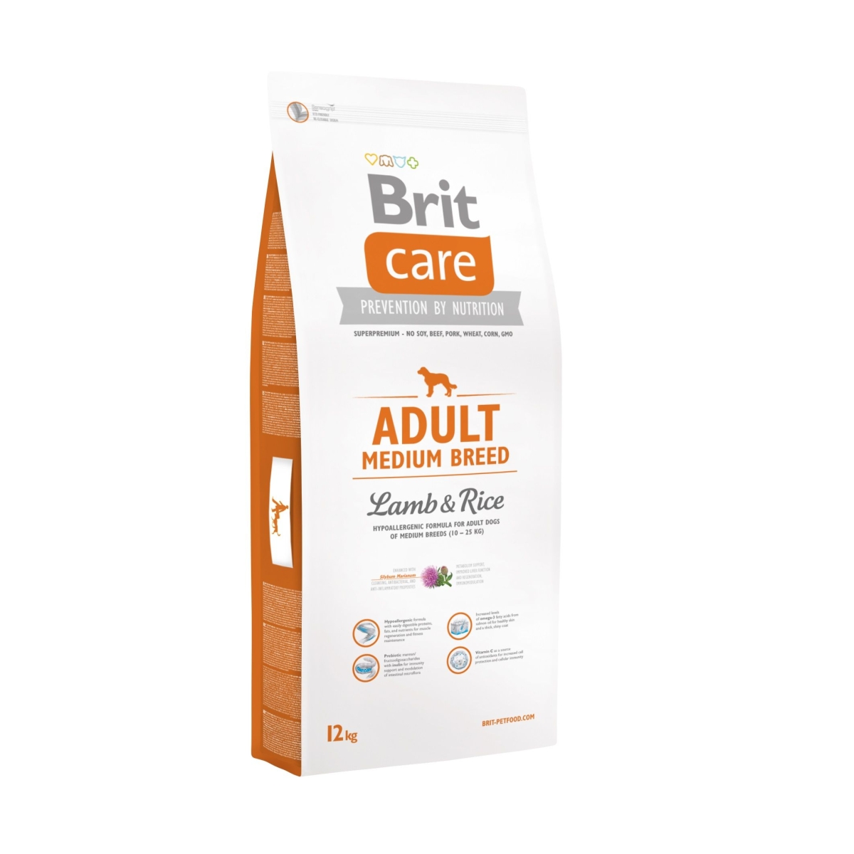 Brit Care barība vidējo šķirņu suņiem ar jēru/rīsiem 12+2kg - Produkta attēls