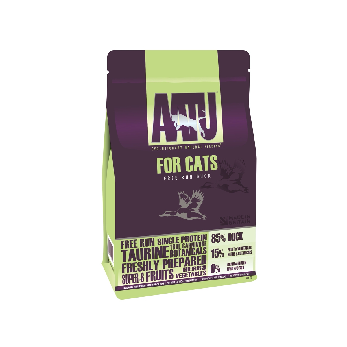 AATU sausā barība kaķiem, pīle, 3 kg - Produkta attēls