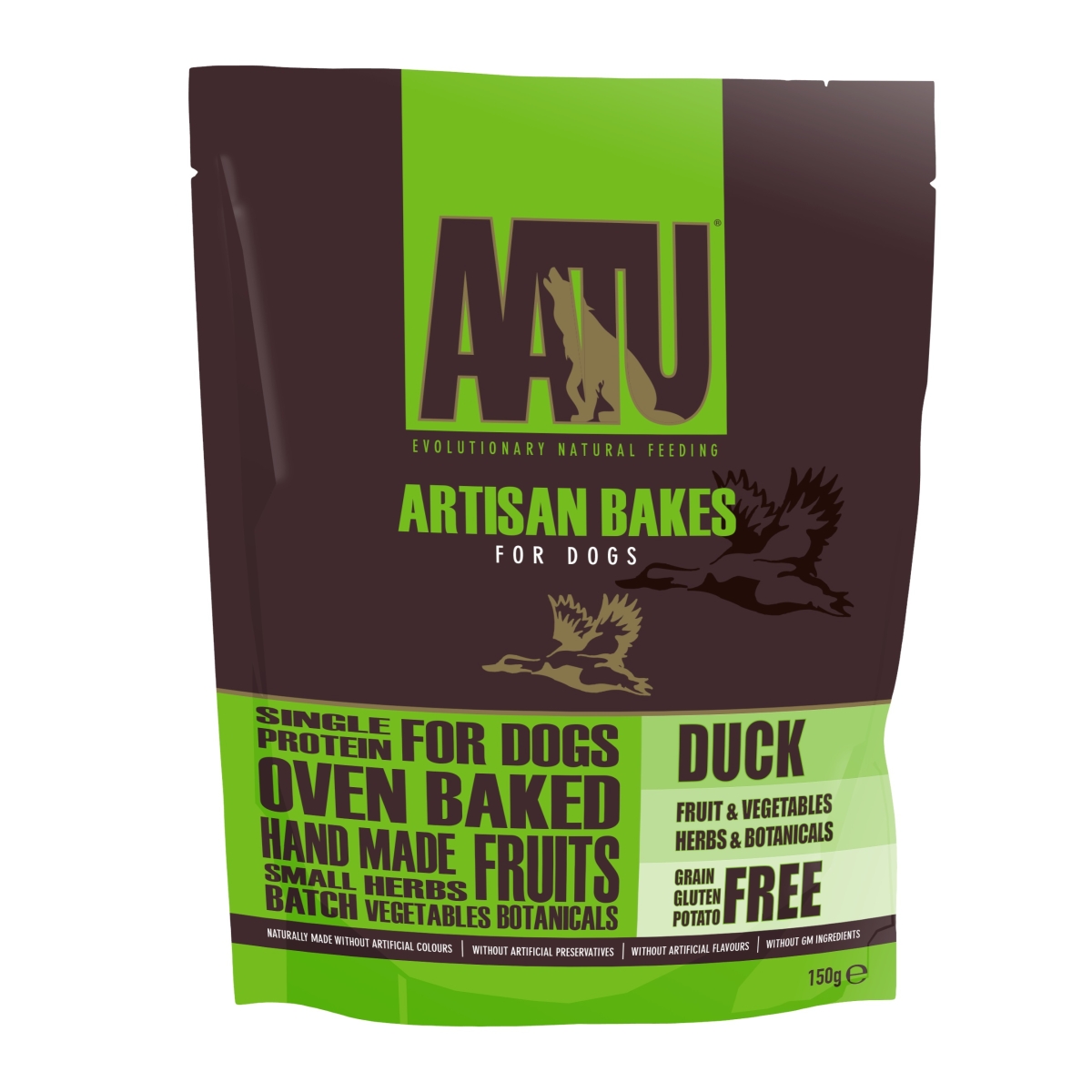 Aatu Artisan Bakes gardums suņiem ar pīles gaļu, 150 g - Produkta attēls