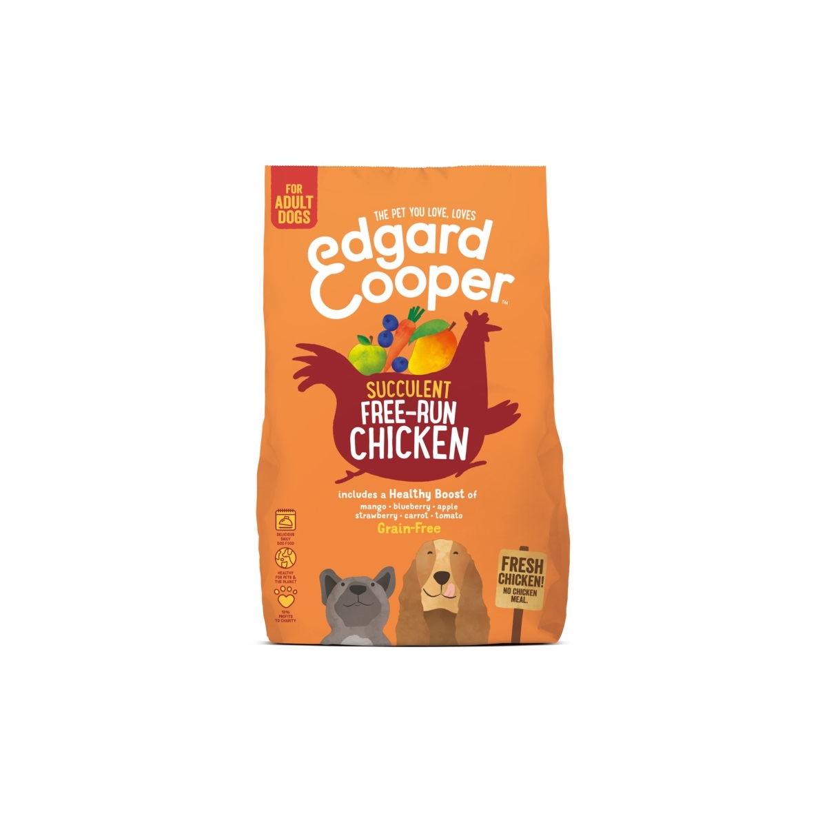 EDGARD COOPER sausā barība suņiem, vista, 2,5kg - Produkta attēls