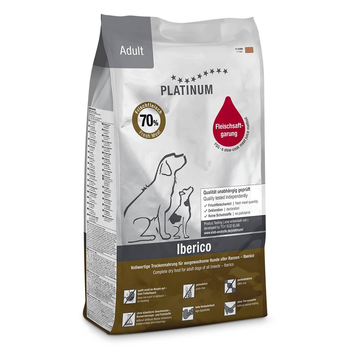 PLATINUM Adult sausā barība suņiem, Ibērijas cūka/dārzeņi, 5kg - Produkta attēls