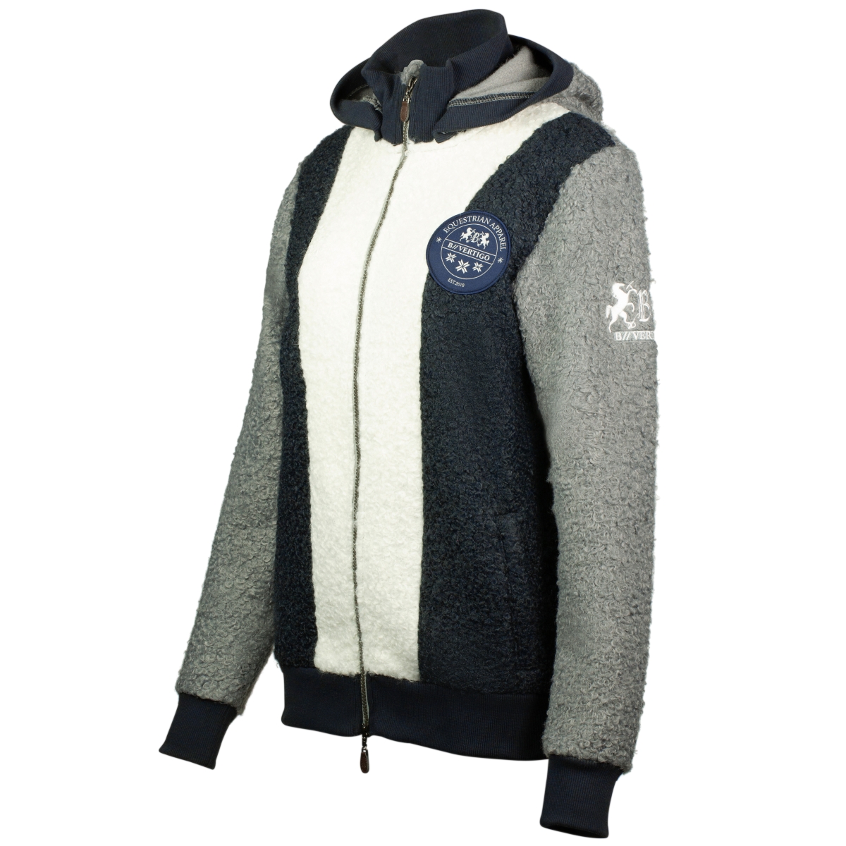 B/VERTIGO! RATSANIKU FLIISJAKK JONAH UNISEX L SININE/HALL # - Produkta attēls