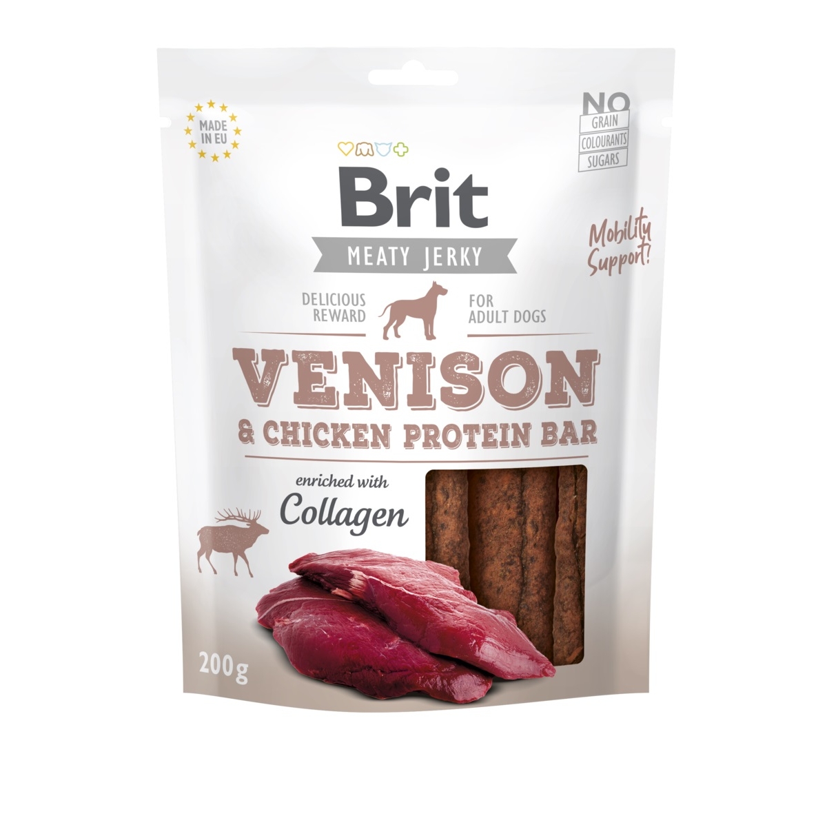 BRIT Jerky Bar gardumi suņiem briedis/vista, 200g - Produkta attēls