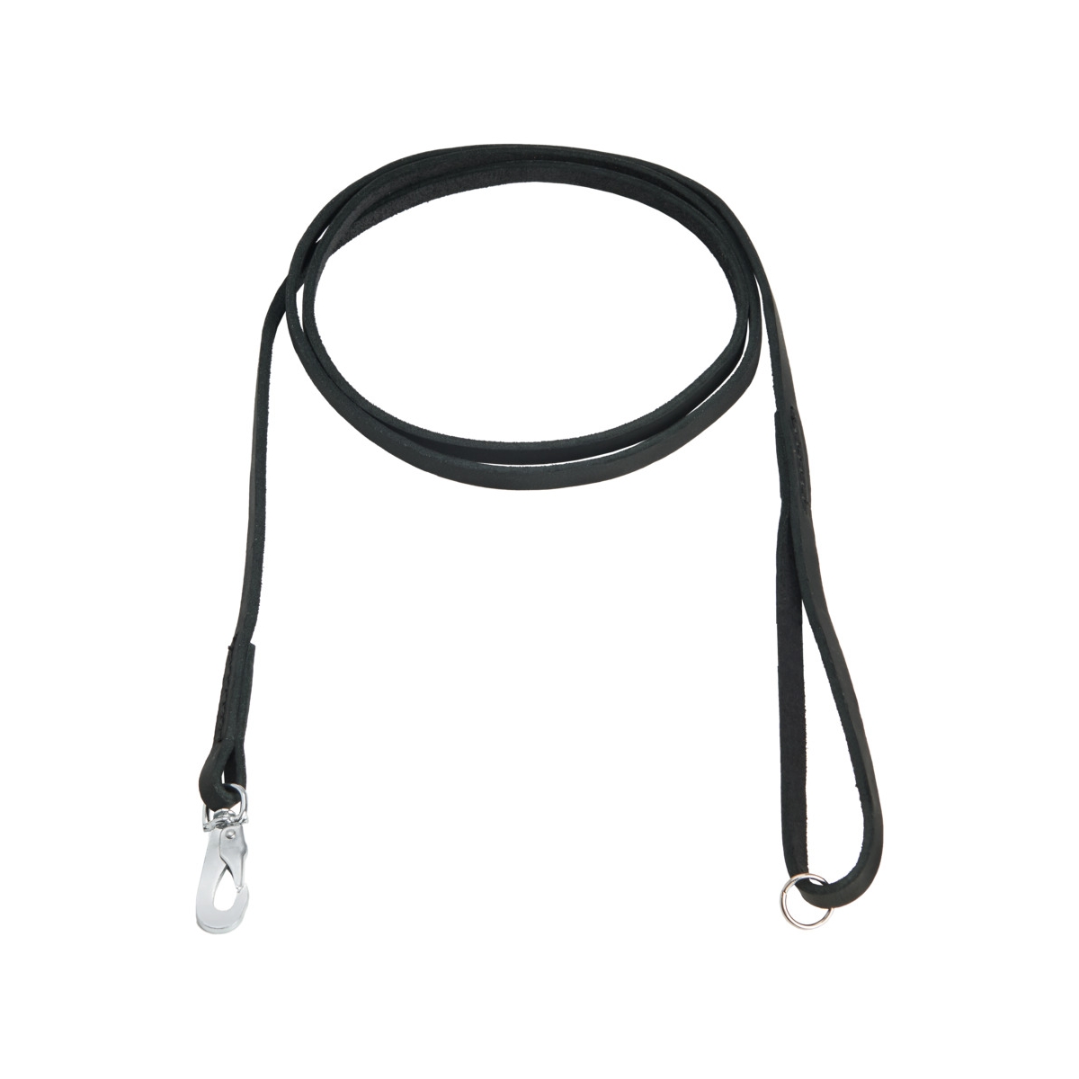 FEEL LEATHER Seam pavada suņiem, 8 mm x 180 cm, melna - Produkta attēls