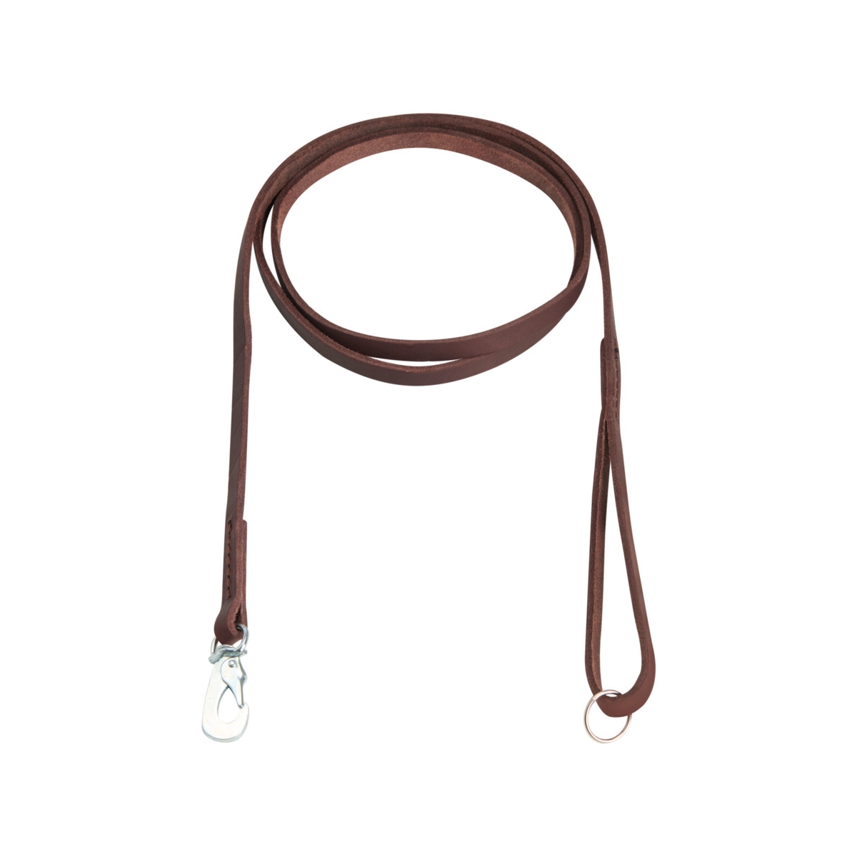 FEEL LEATHER Seam pavada suņiem, 10 mm x 180 cm, brūna - Produkta attēls