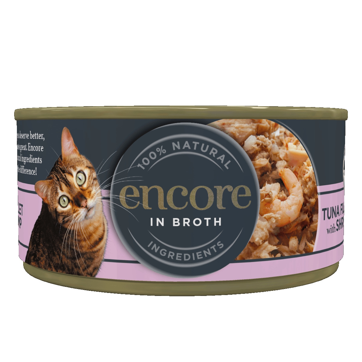 ENCORE mitrā barība kaķiem, tuncis/garneles, 70g - Produkta attēls