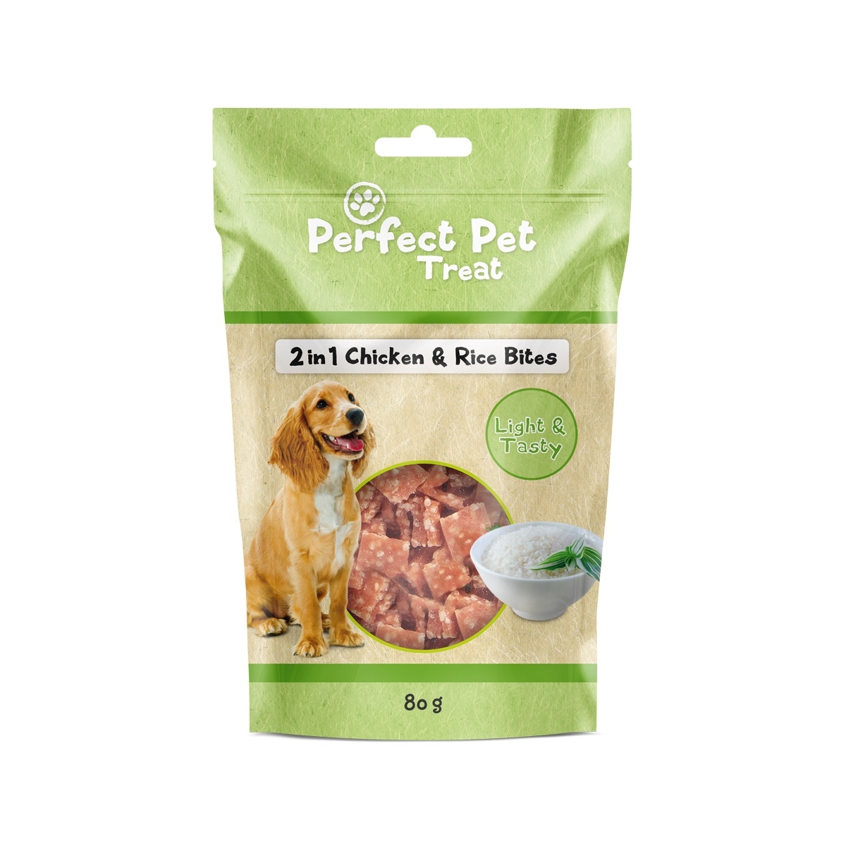PERFECT PET 2in1 gardumi suņiem, vista/rīsi, 70g - Produkta attēls