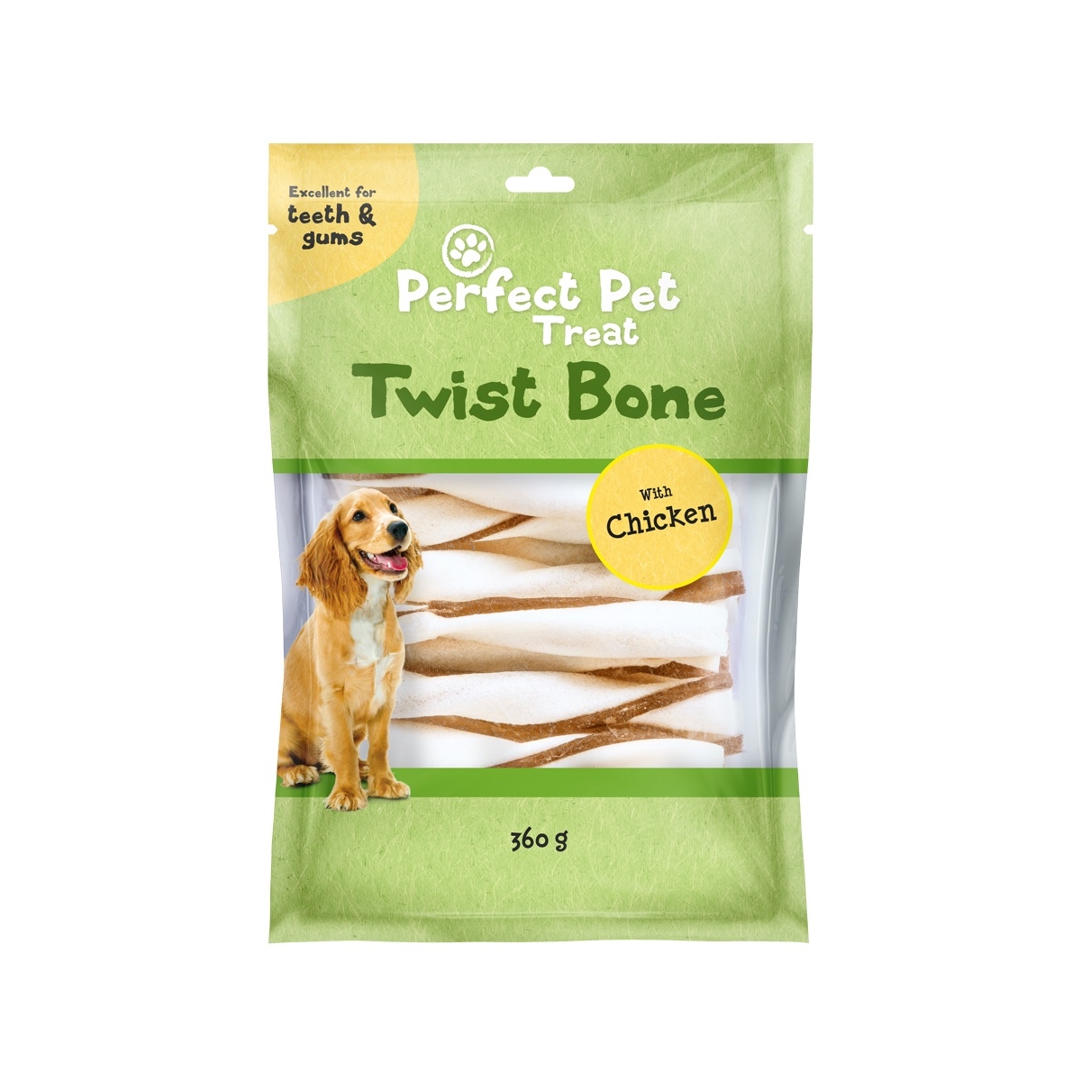 PERFECT PET Twist gardums suņiem, vista, 360g - Produkta attēls