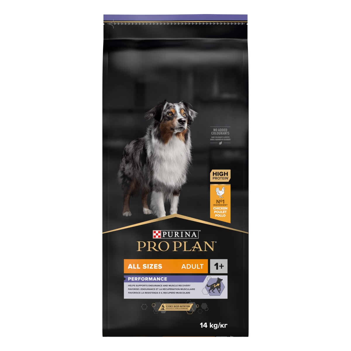 Pro Plan Dog Adult Performance sausā barība suņiem, ar vistu 14kg - Produkta attēls