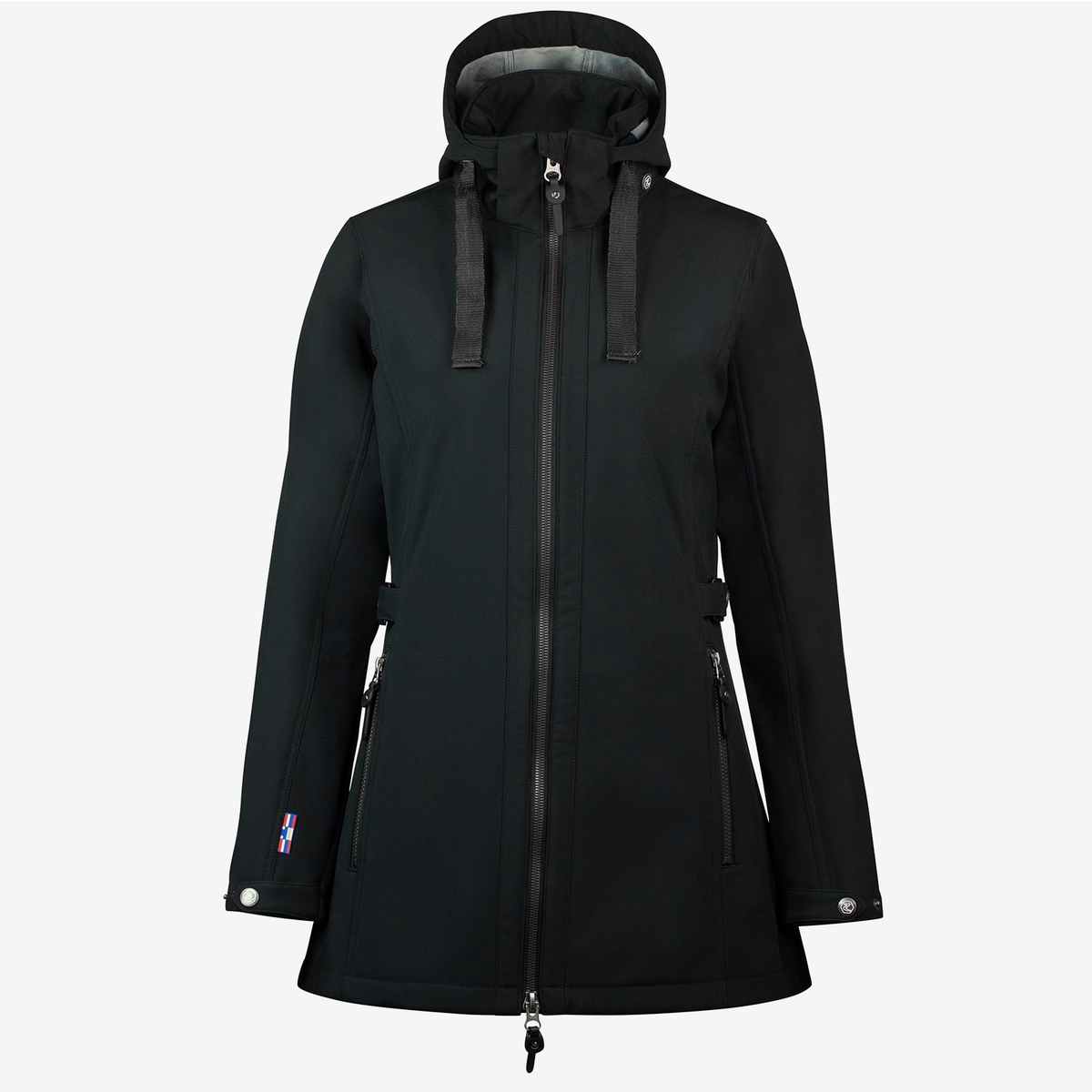 HORZE NAISTE PIKK SOFTSHELL JAKK FREYA 36 MUST - Produkta attēls