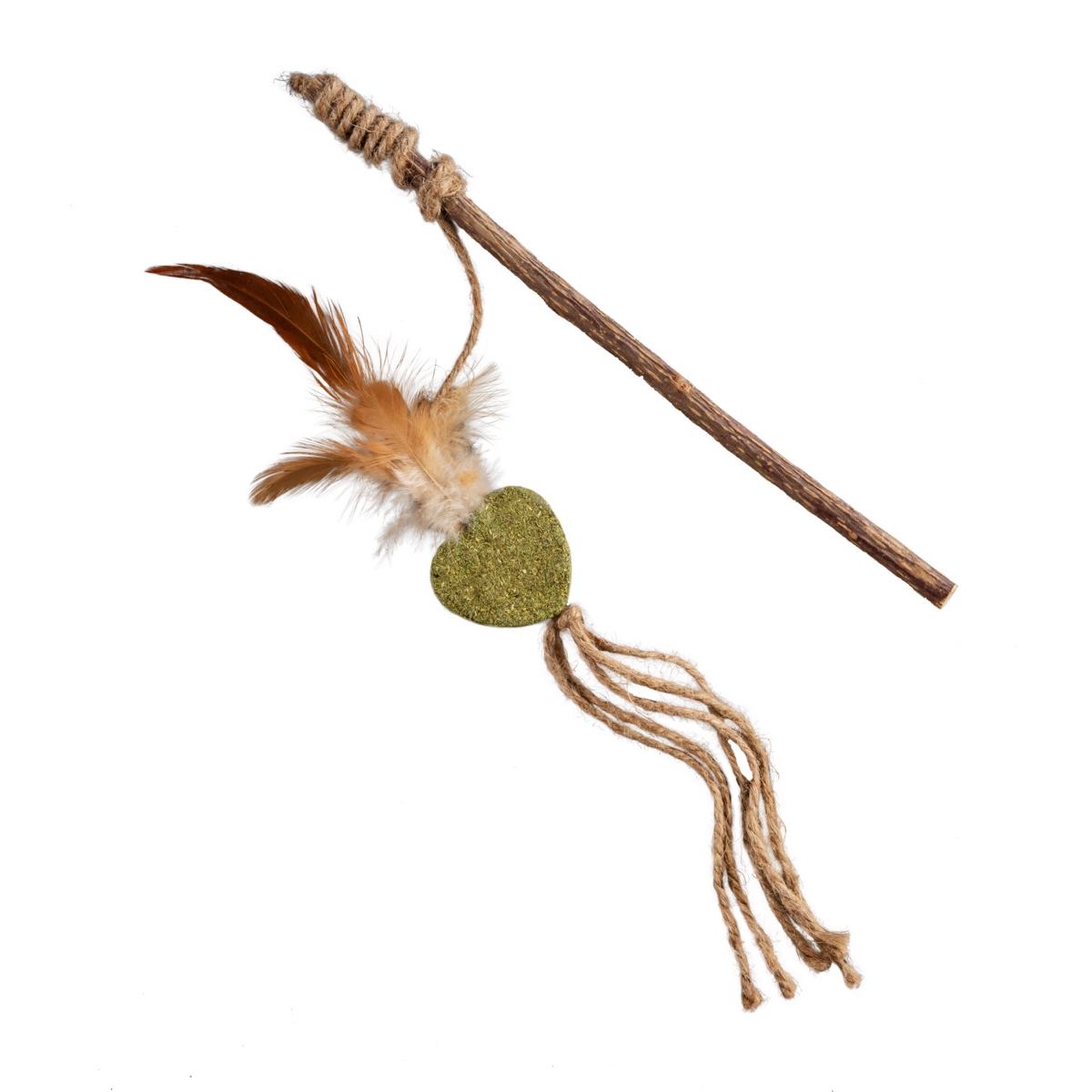 LITTLE & BIGGER Matatabi Heart makšķere, rotaļlieta kaķiem, 25cm - Produkta attēls