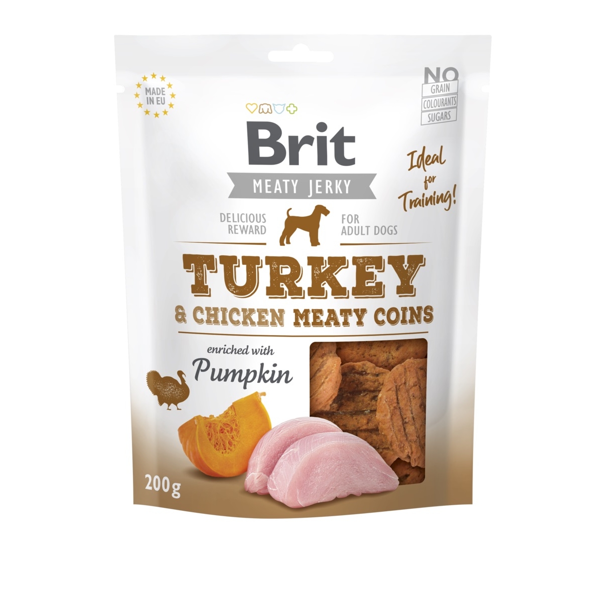 BRIT Jerky Coins gardumi suņiem tītars/vista, 80g - Produkta attēls