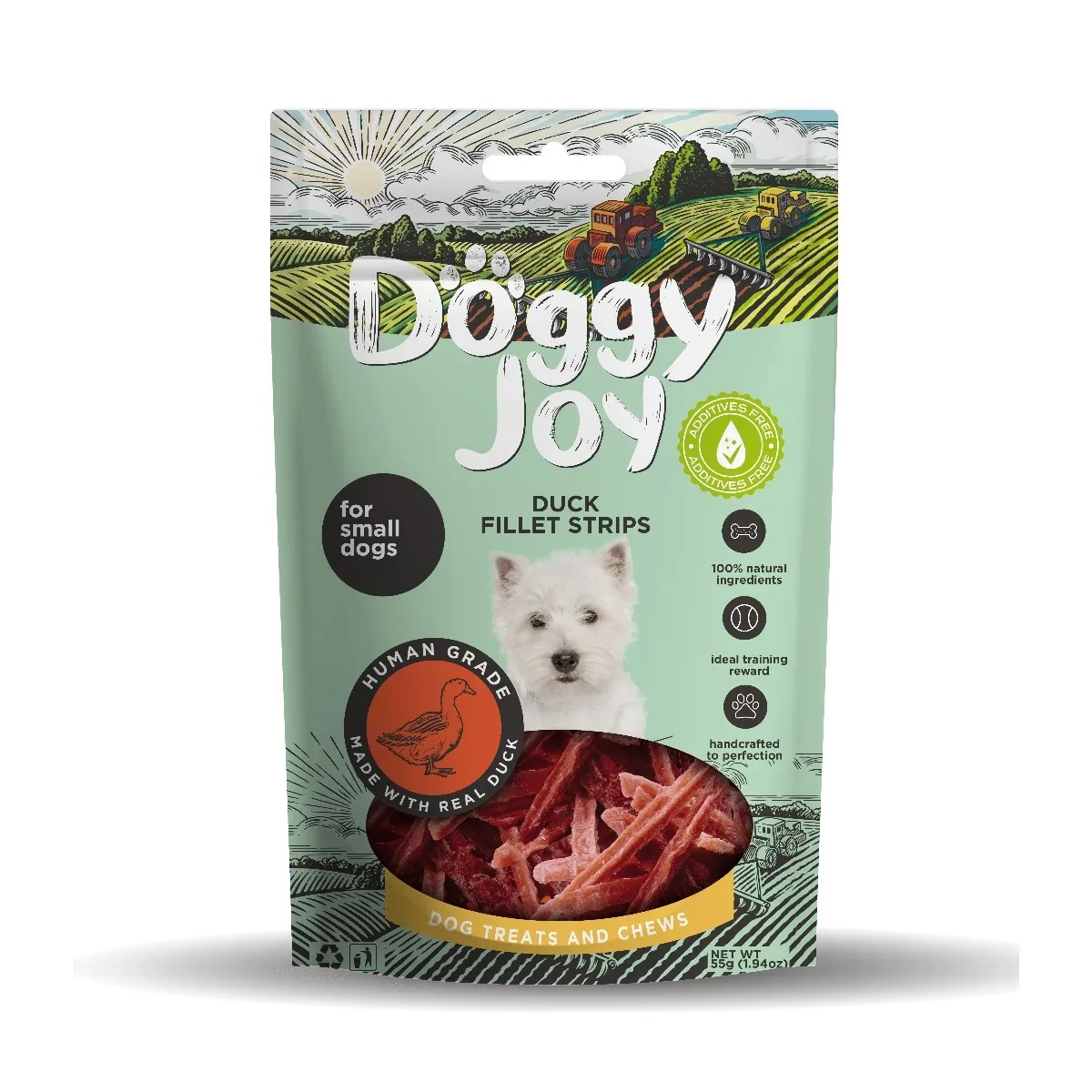 Doggy Joy pīles filejas nūjiņas mazo šķirņu suņiem, 55g - Produkta attēls