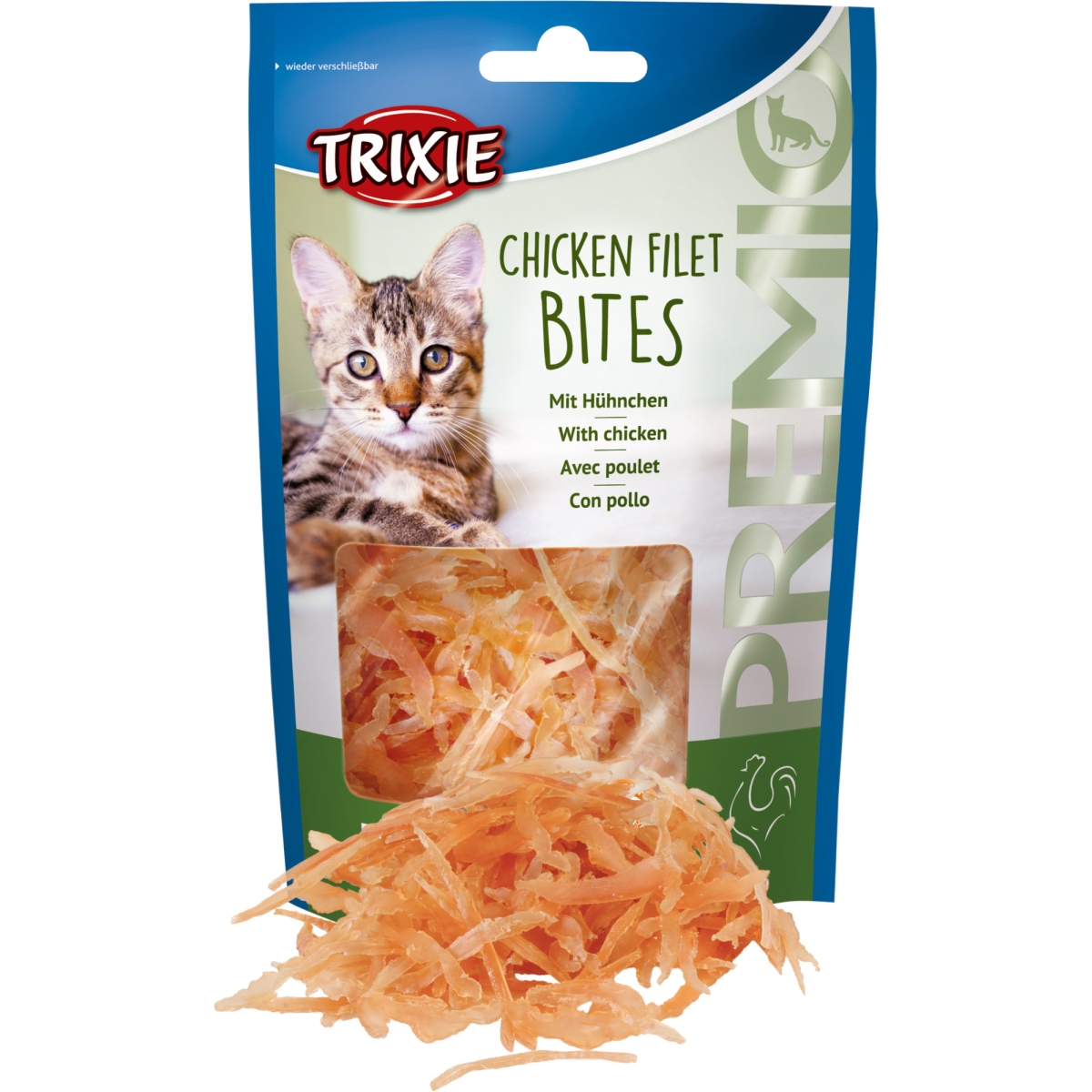 TRIXIE kārumi kaķiem, vistas gaļas strēmelītes, 50g - Produkta attēls