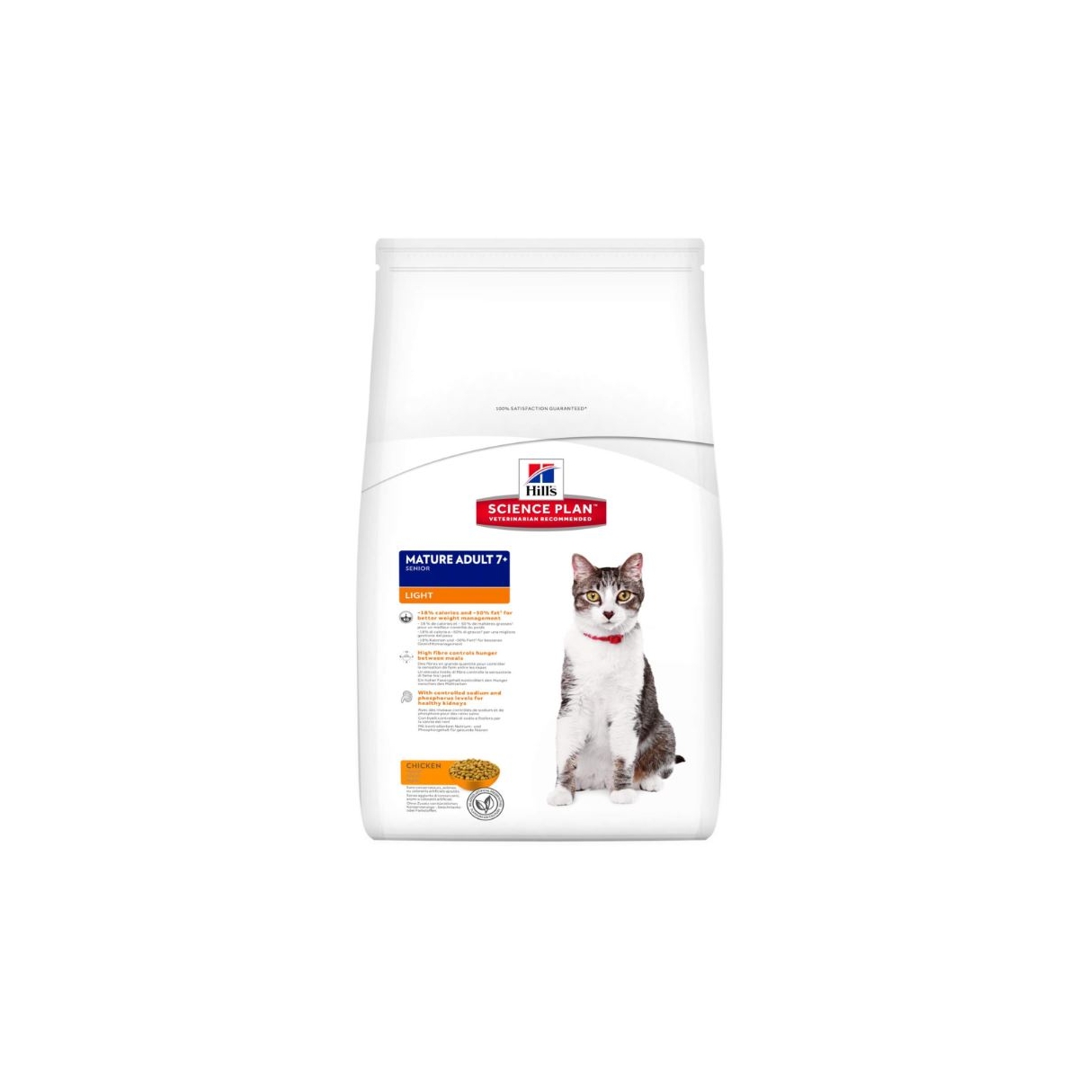 Hills Mature 7+ Light sausā barība kaķiem ar vistu, 1,5kg - Produkta attēls