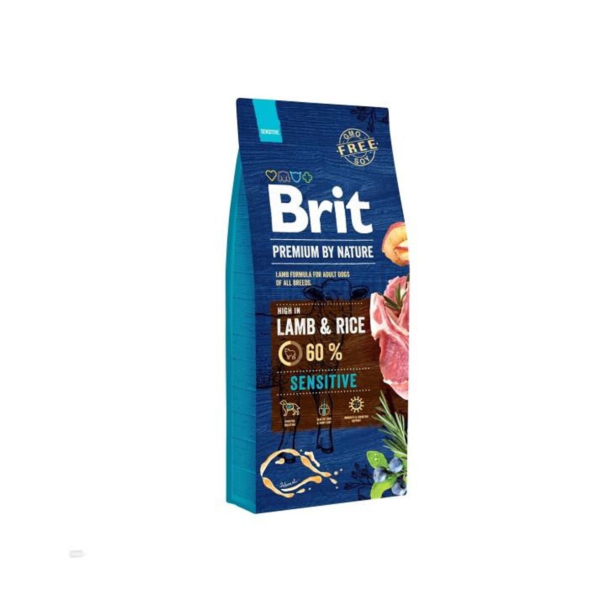 BRIT Premium sausā barība jutīgiem suņiem jērs/rīsi 15 kg - Produkta attēls