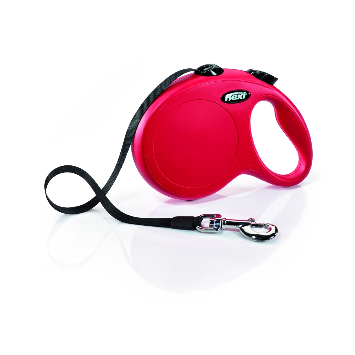 Flexi Classic Compact pavada, L/5m, sarkana - Produkta attēls