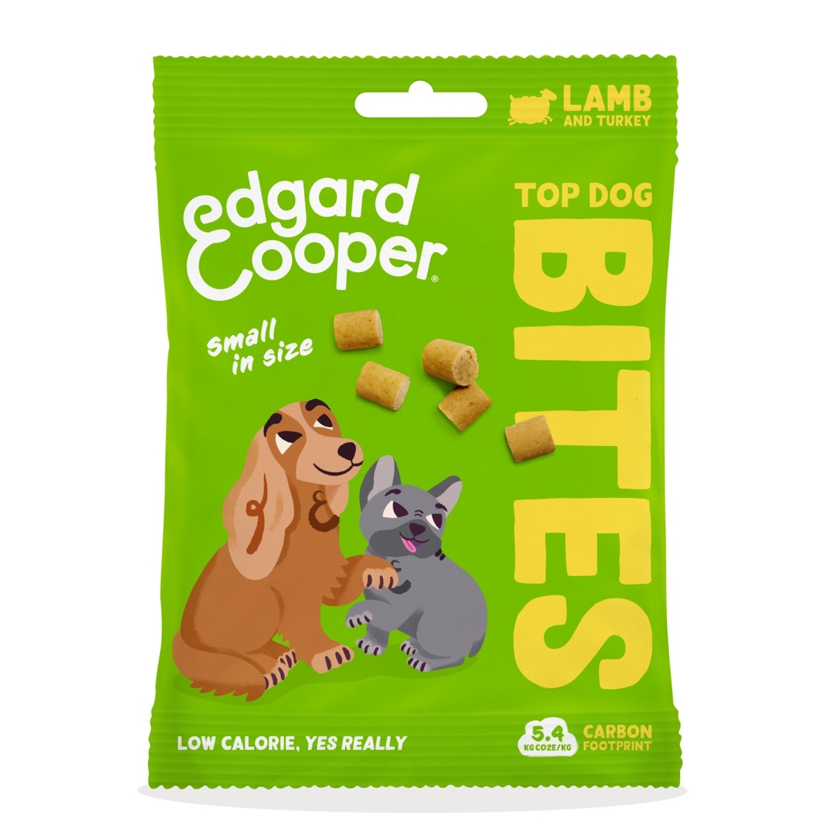 EDGARD COOPER Bites kārumi suņiem jērs/tītars, S, 50g - Produkta attēls
