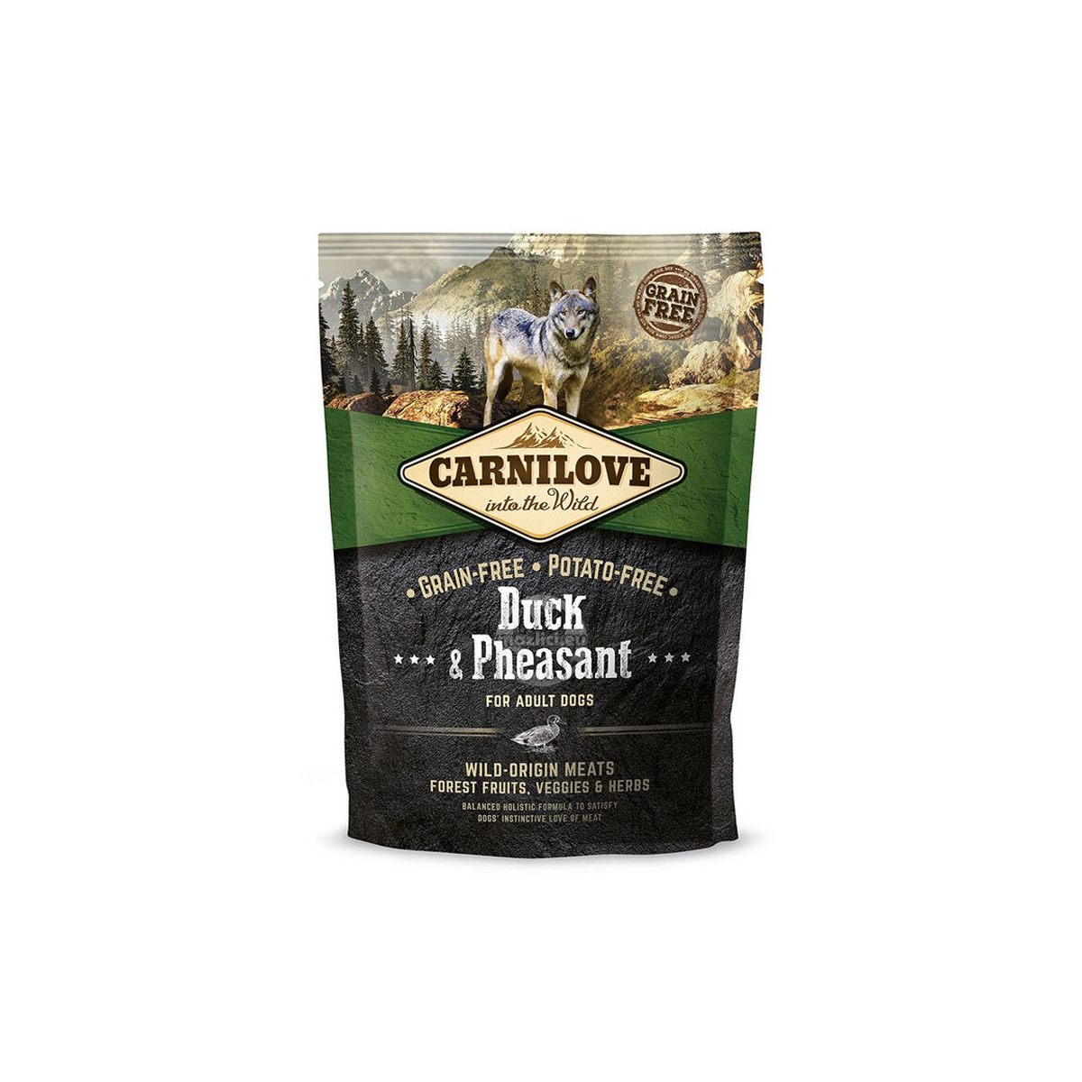 CARNILOVE sausā barība suņiem pīle/fazāns 1,5kg - Produkta attēls