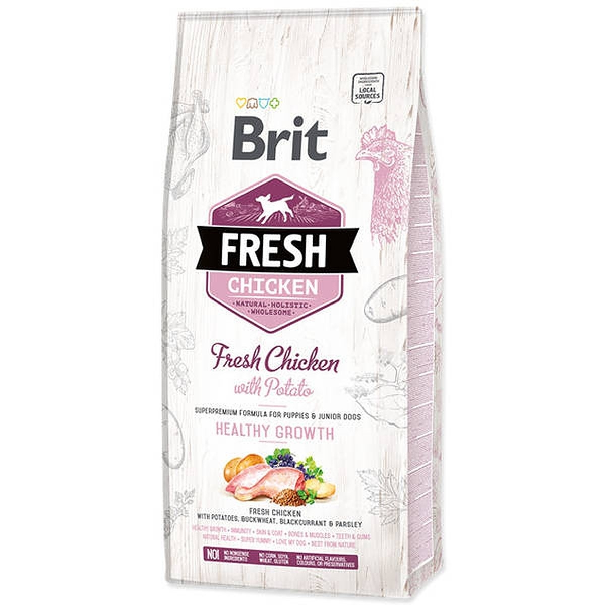 BRIT Fresh sausā barība kucēniem vista/kartupeļi 2,5kg - Produkta attēls