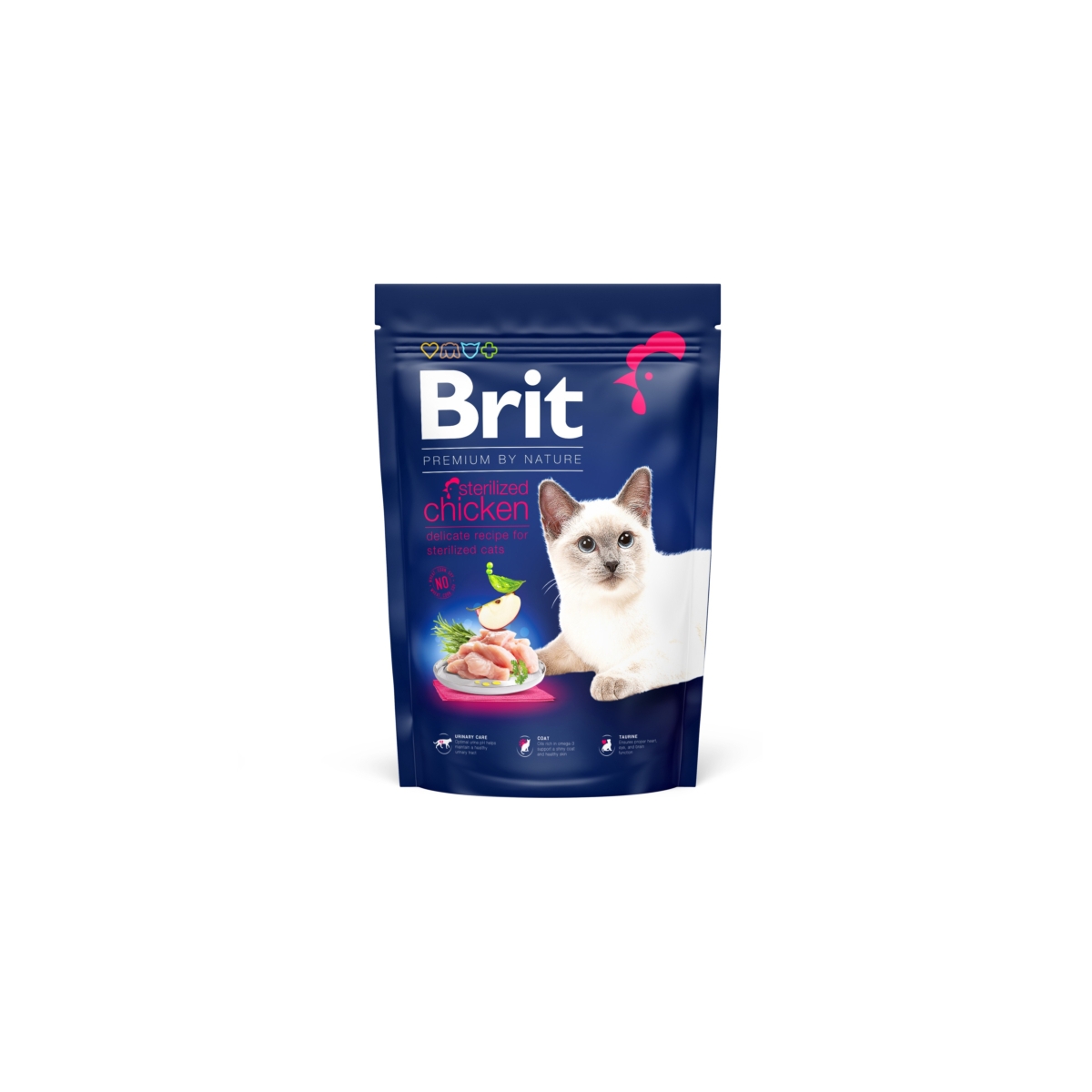 BRIT Premium sausā barība sterilizētiem kaķiem, vista, 300g - Produkta attēls