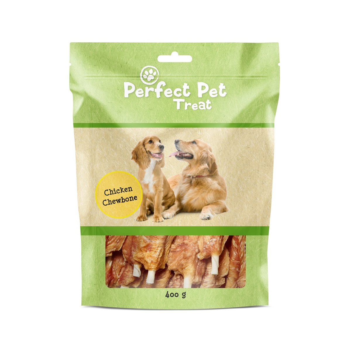 PERFECT PET Chewbone gardums suņiem, vista, 400g - Produkta attēls