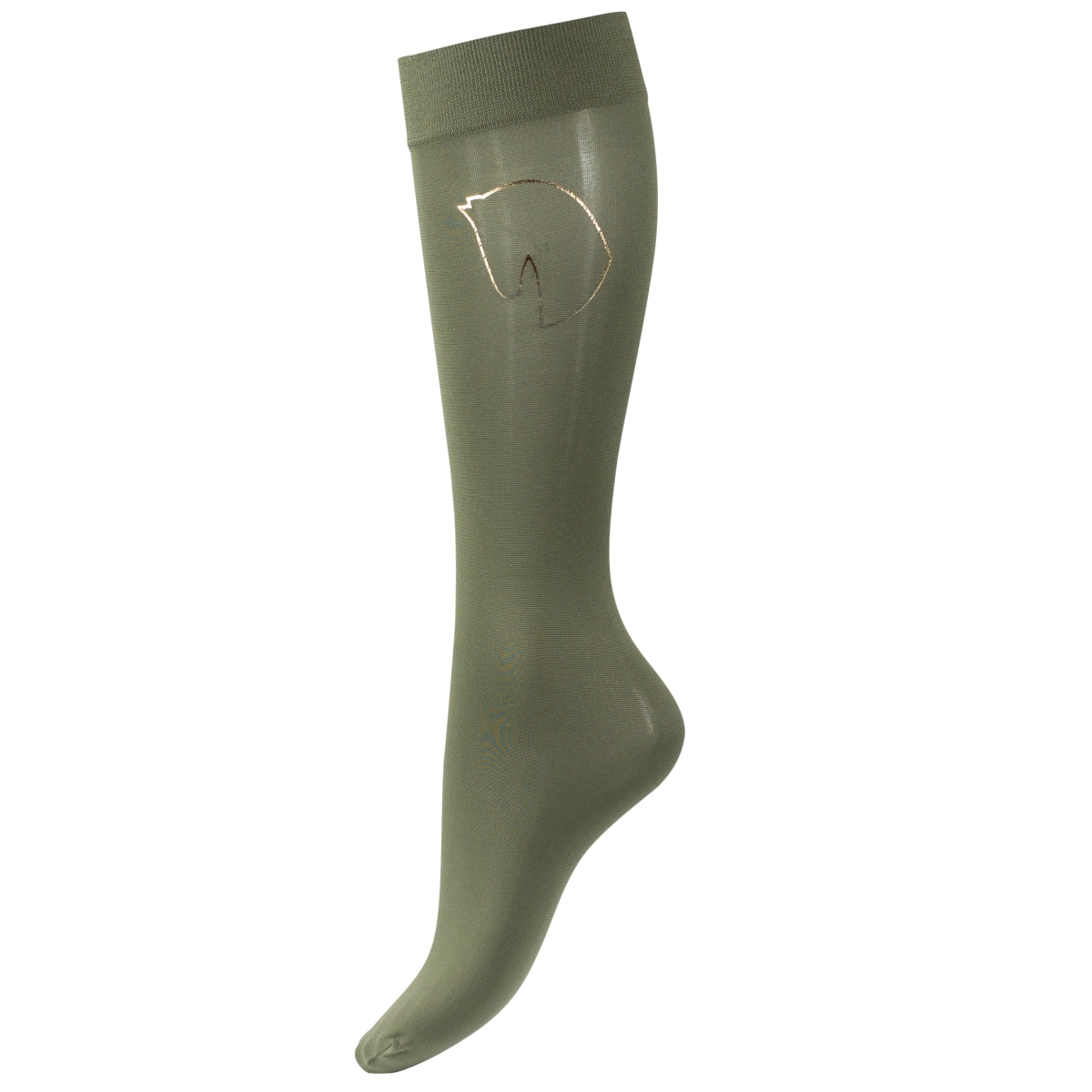 HORZE NAISTE SOKID ÕHUKESED EMBLEM. 36-38 KHAKI - Produkta attēls