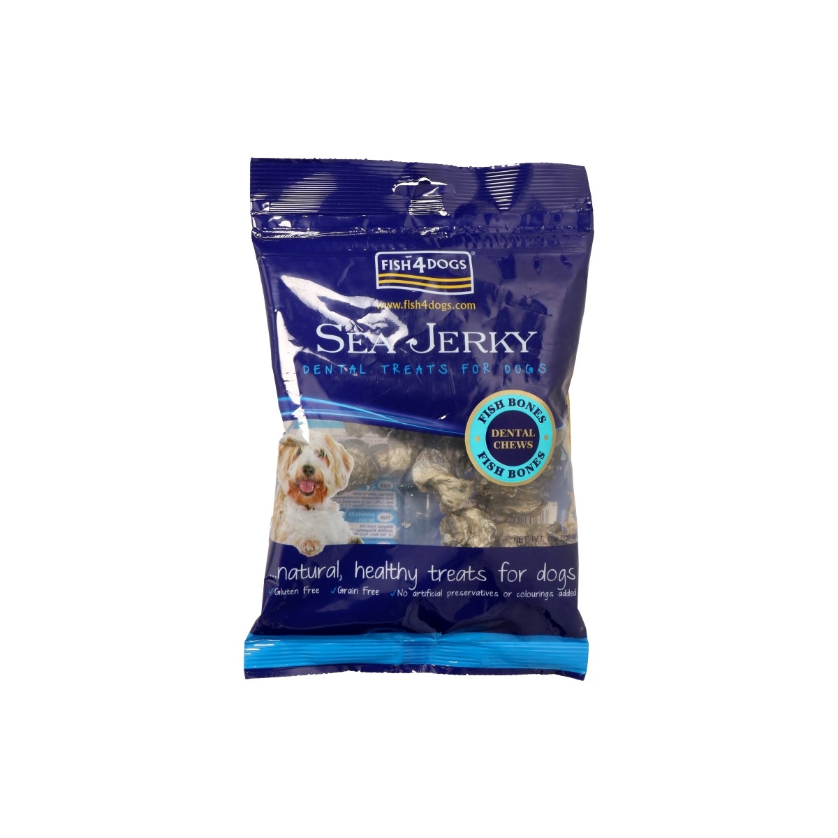 Fish4Dogs kārumi-mezgli no zivju ādas 100 g - Produkta attēls