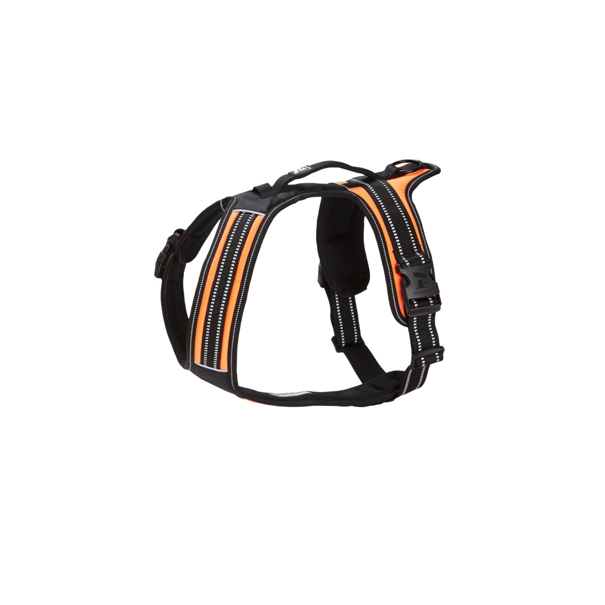 FEEL ACTIVE Sport krūšu siksna suņiem, XS, melns/oranžs - Produkta attēls