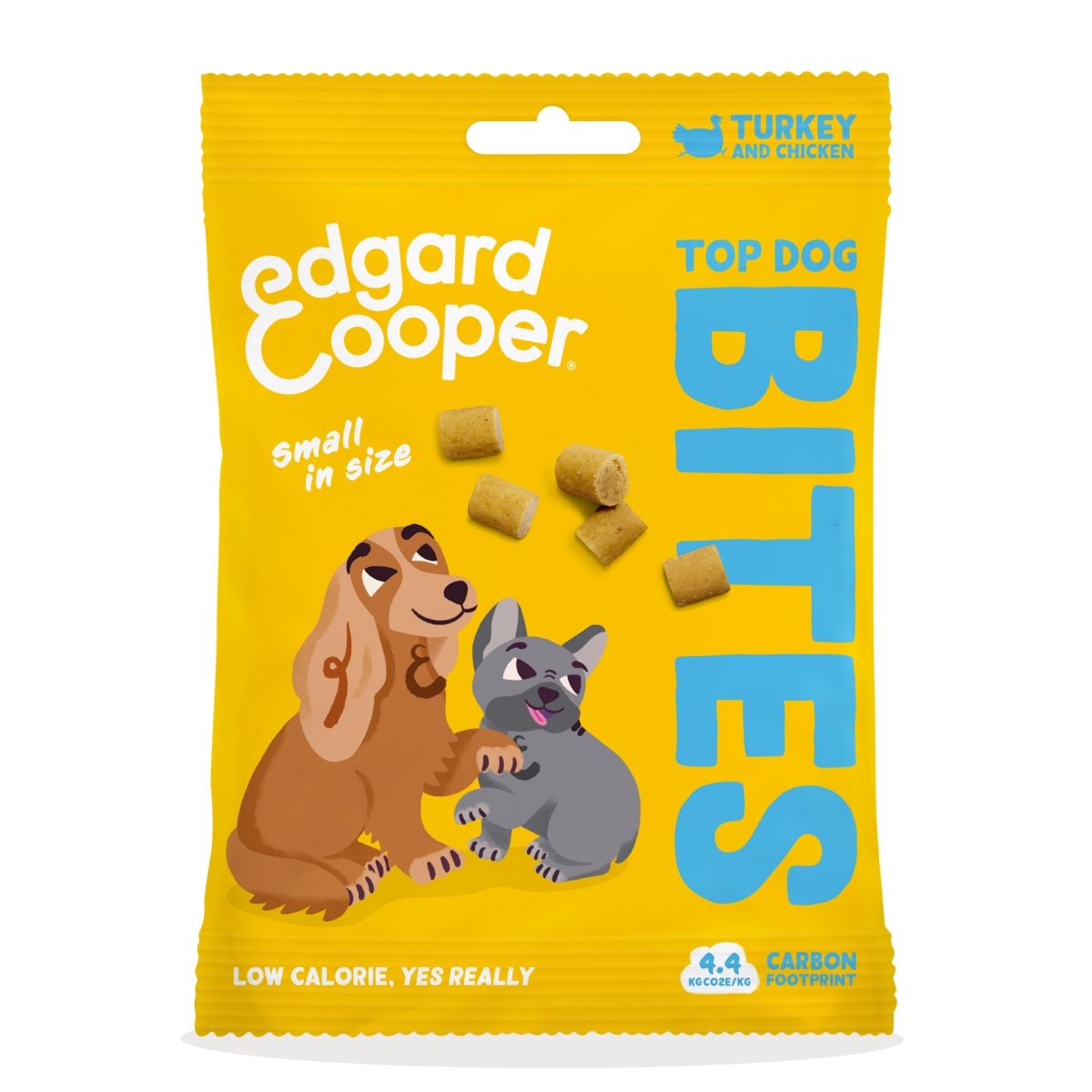 EDGARD COOPER Bites kārumi suņiem tītars/vista, S, 50g - Produkta attēls