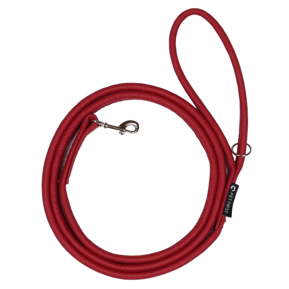 Petfirst apaļa pavada pastaigām sarkana 6 mm x 180 cm - Produkta attēls